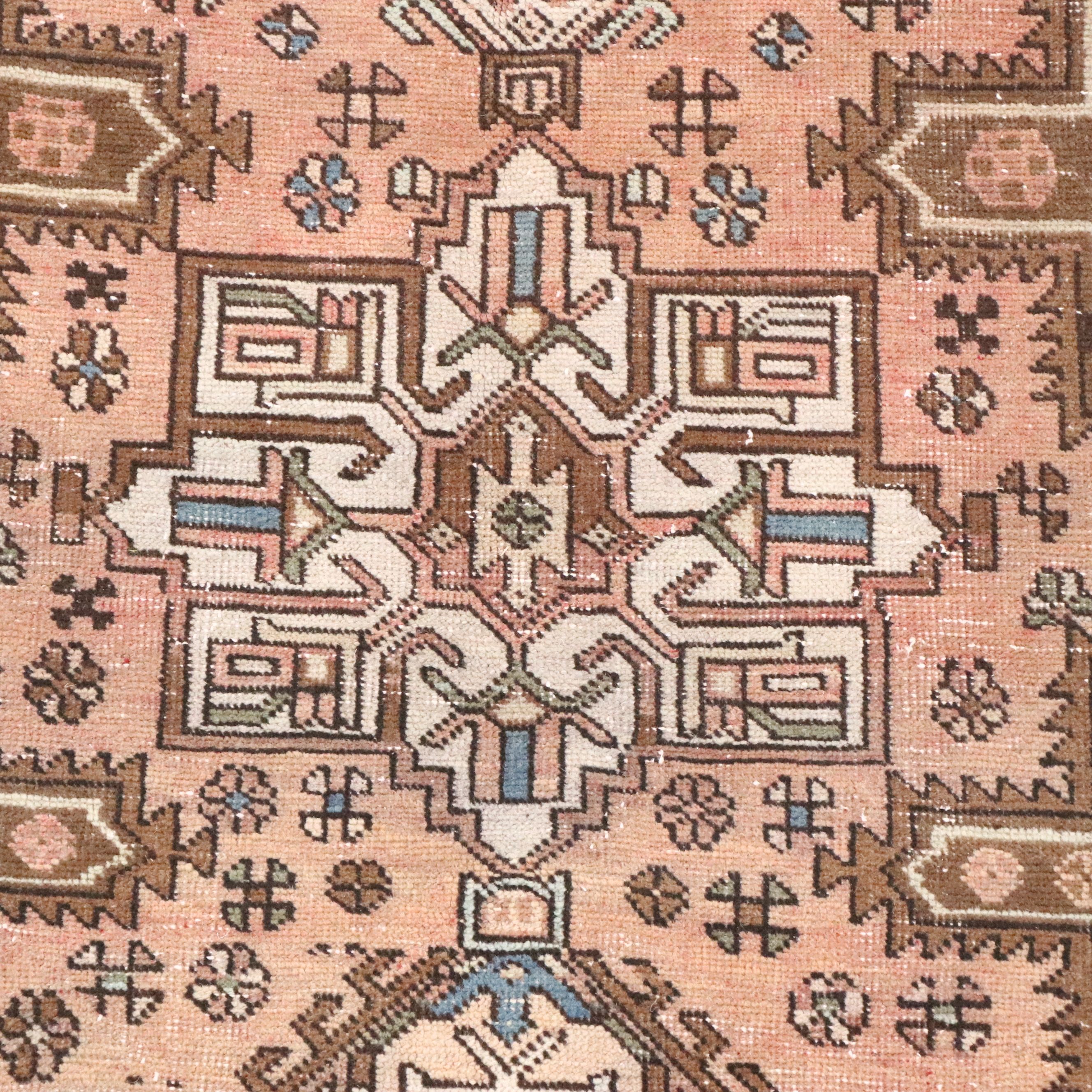 4'8 x 12'10 Hand-Knotted Persian Karaja Long Rug