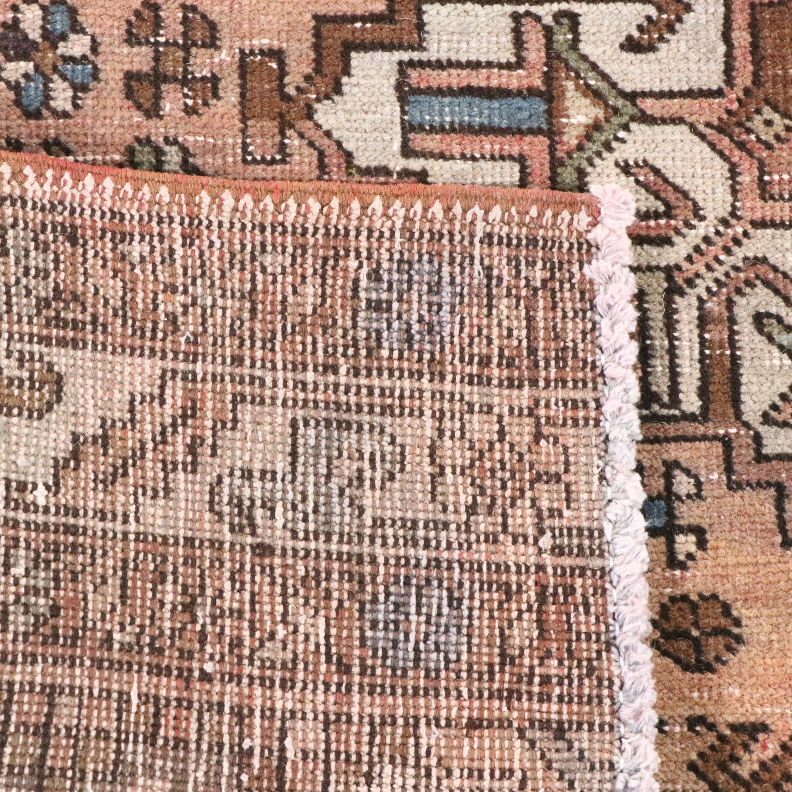 4'8 x 12'10 Hand-Knotted Persian Karaja Long Rug