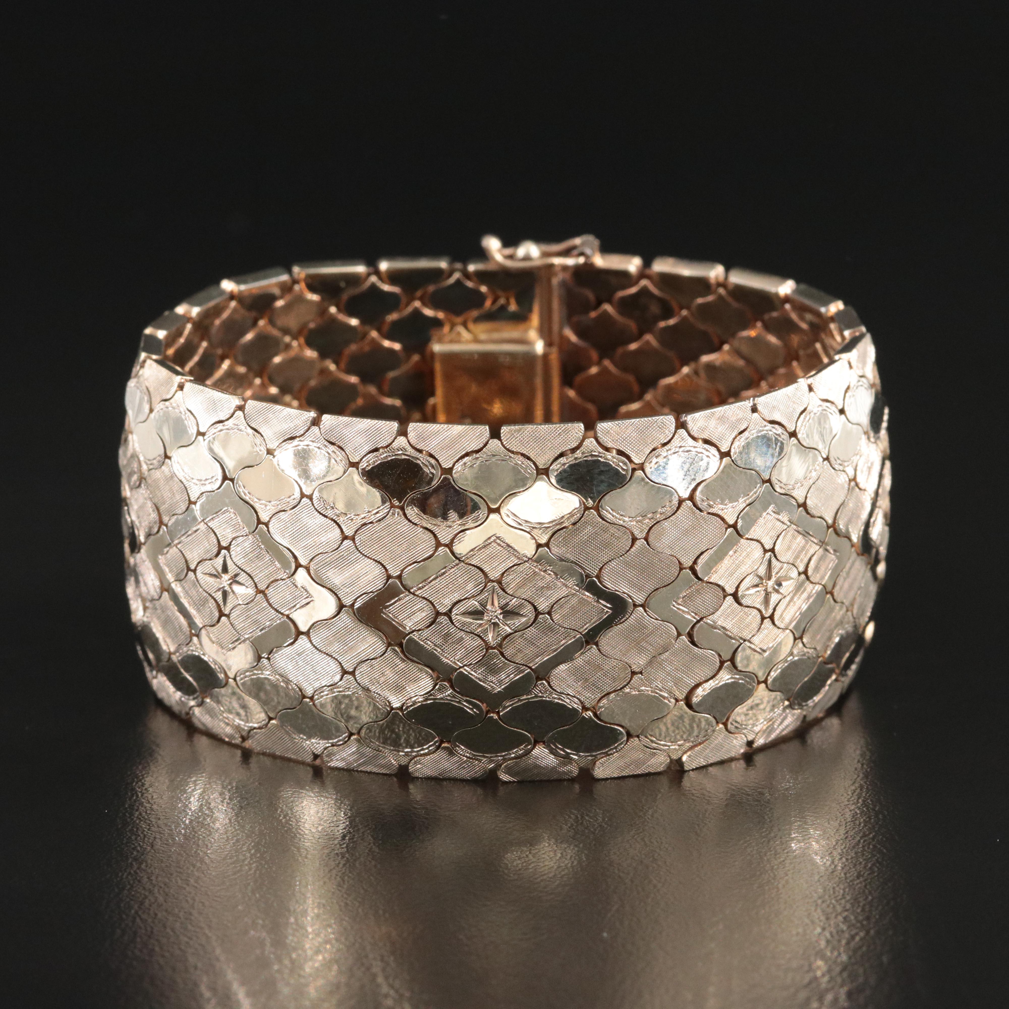 Sterling Arabesque Link Bracelet