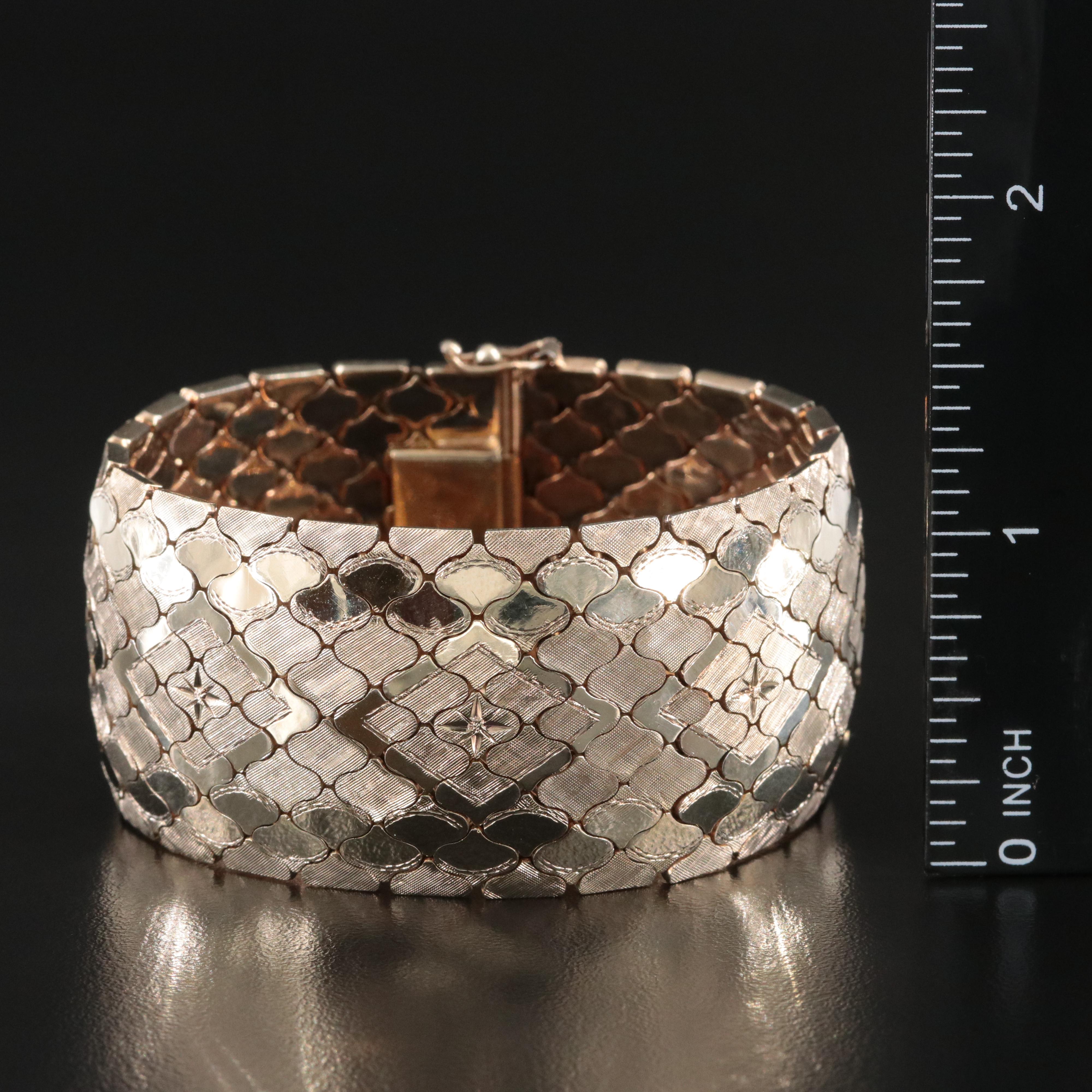 Sterling Arabesque Link Bracelet