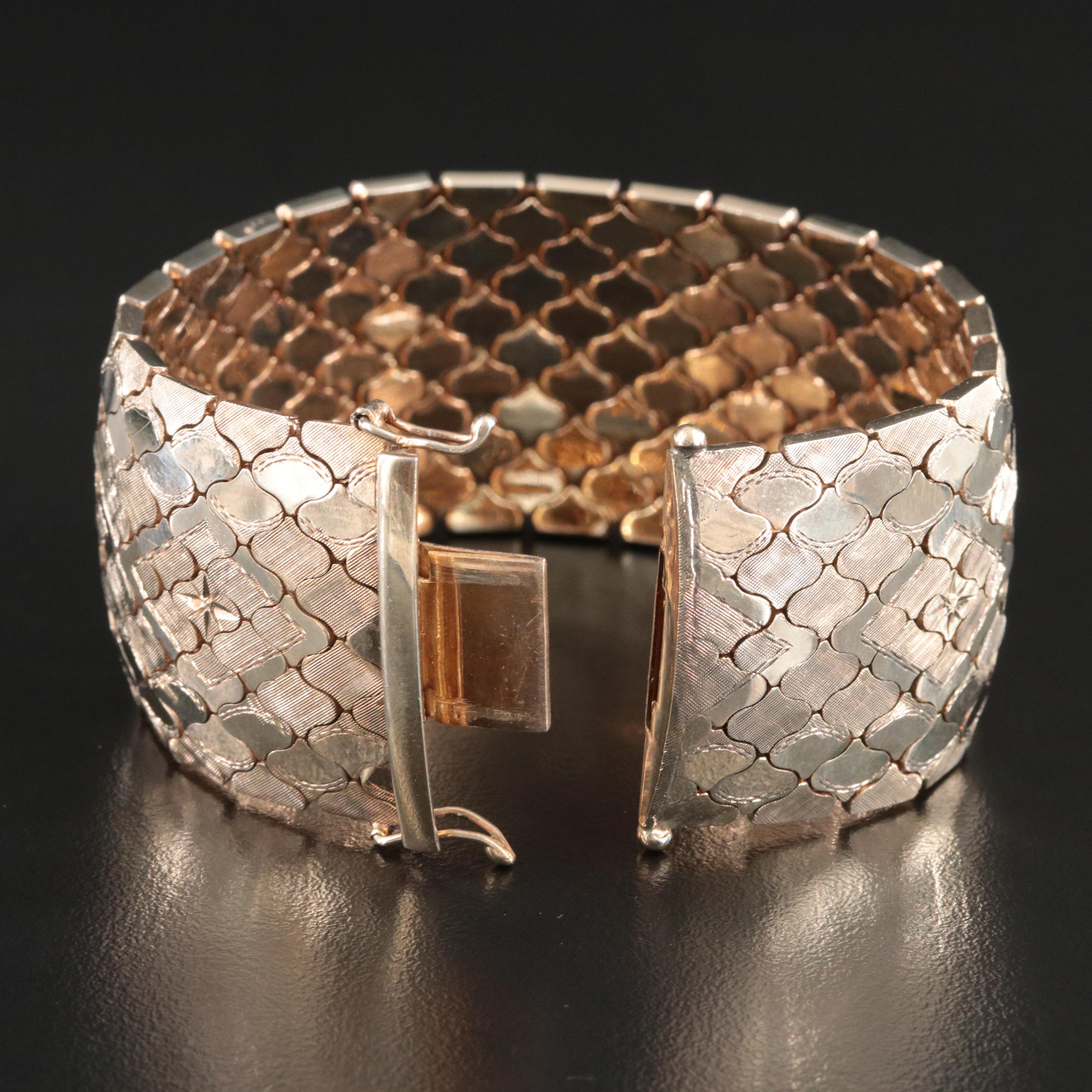 Sterling Arabesque Link Bracelet