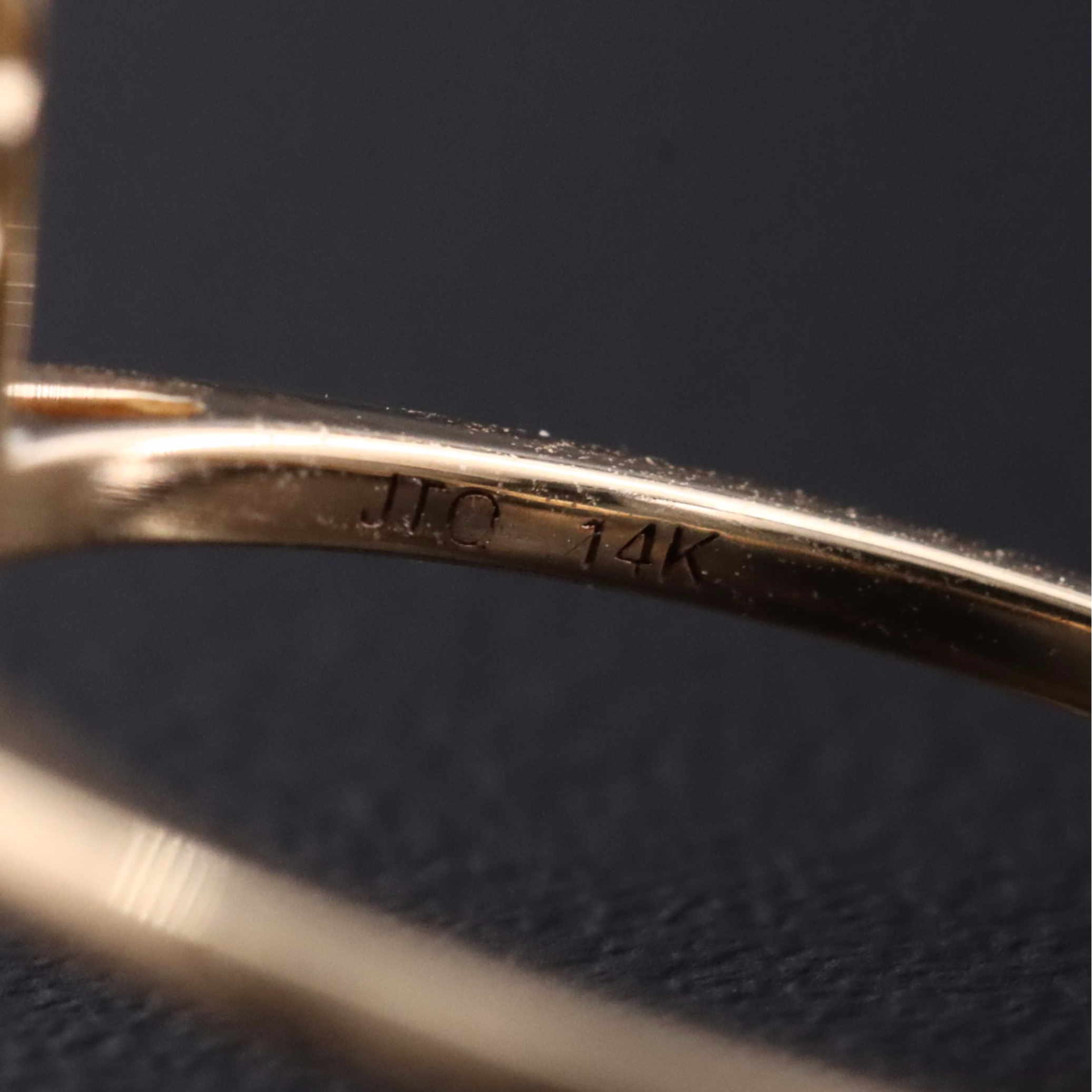 14K 1.18 CT Emerald and White Sapphire Ring