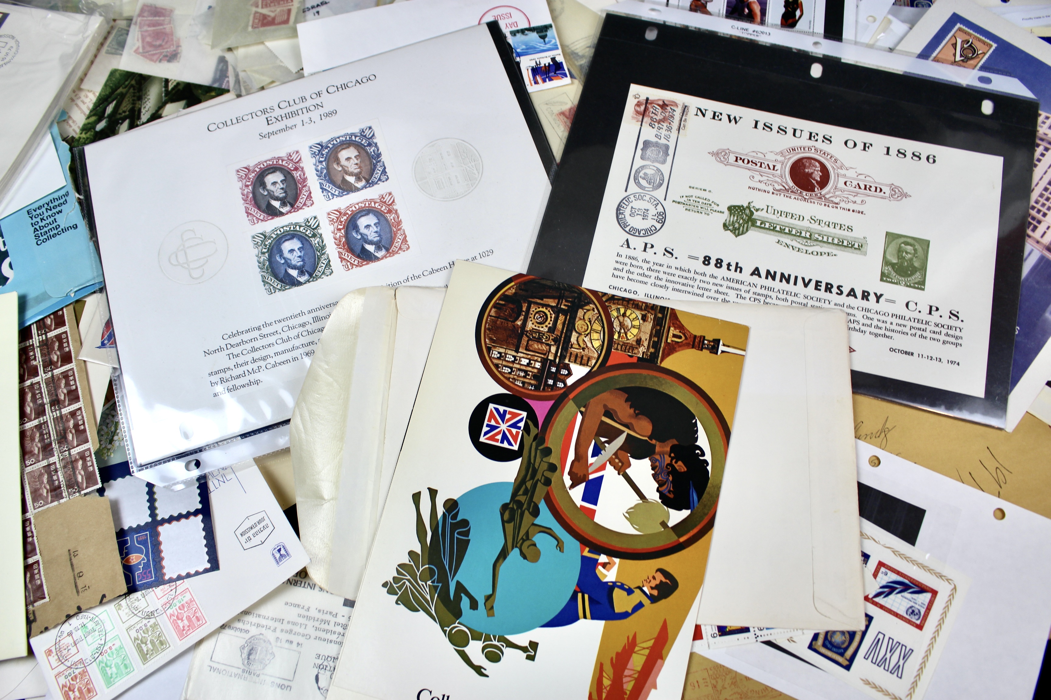 14-Pound Box of Postage Stamps and Stamp Collections