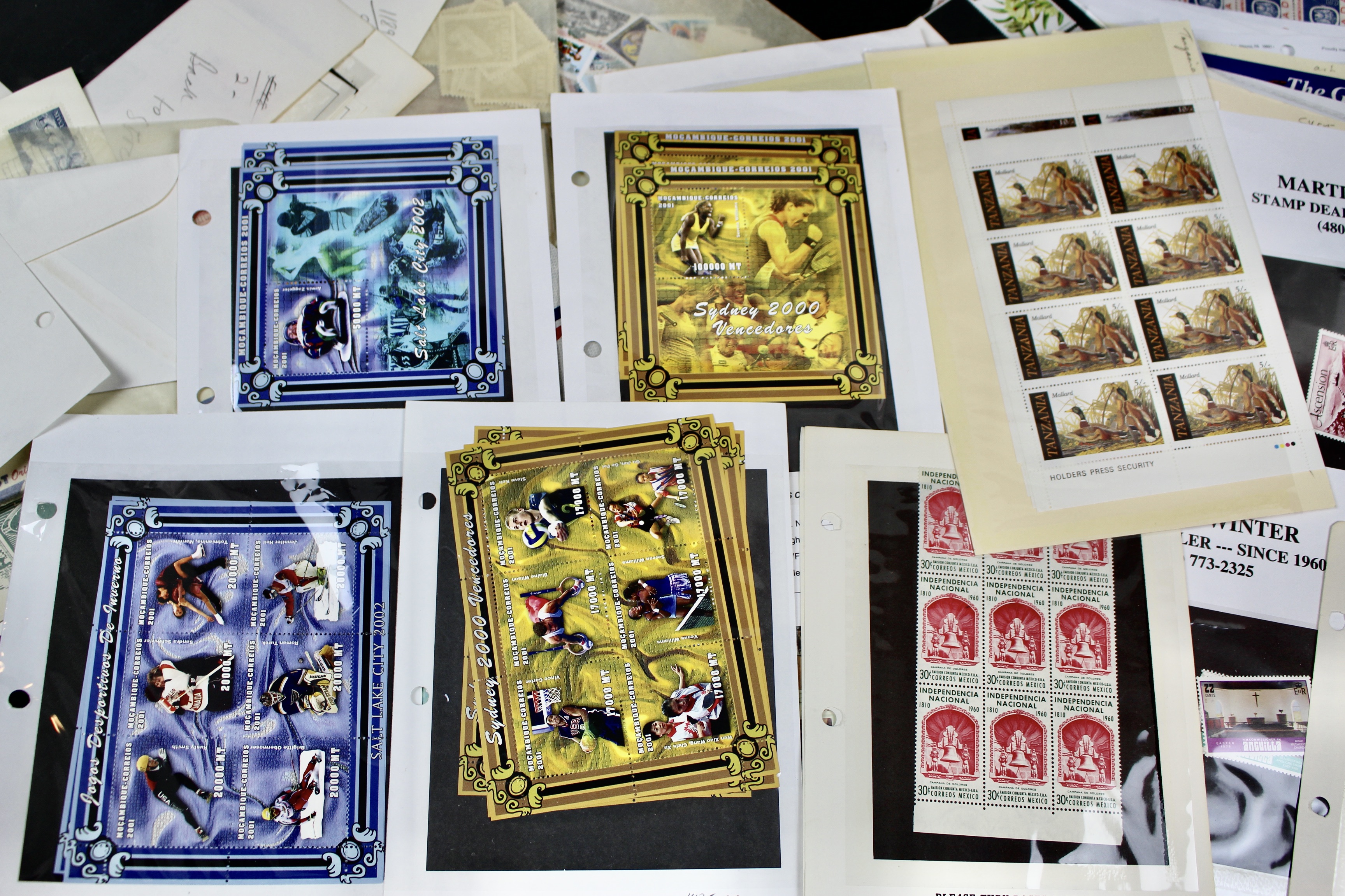 14-Pound Box of Postage Stamps and Stamp Collections