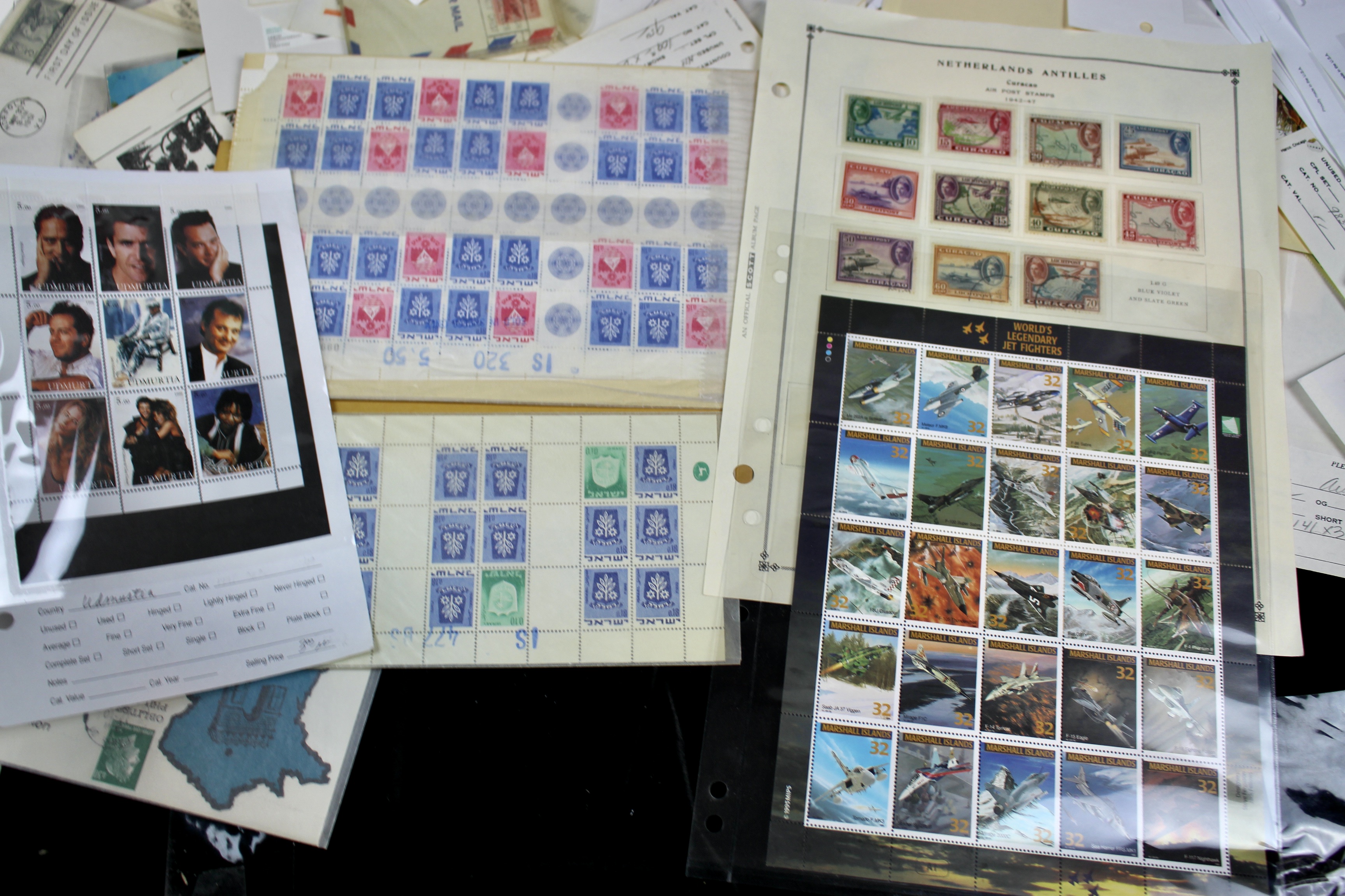 14-Pound Box of Postage Stamps and Stamp Collections