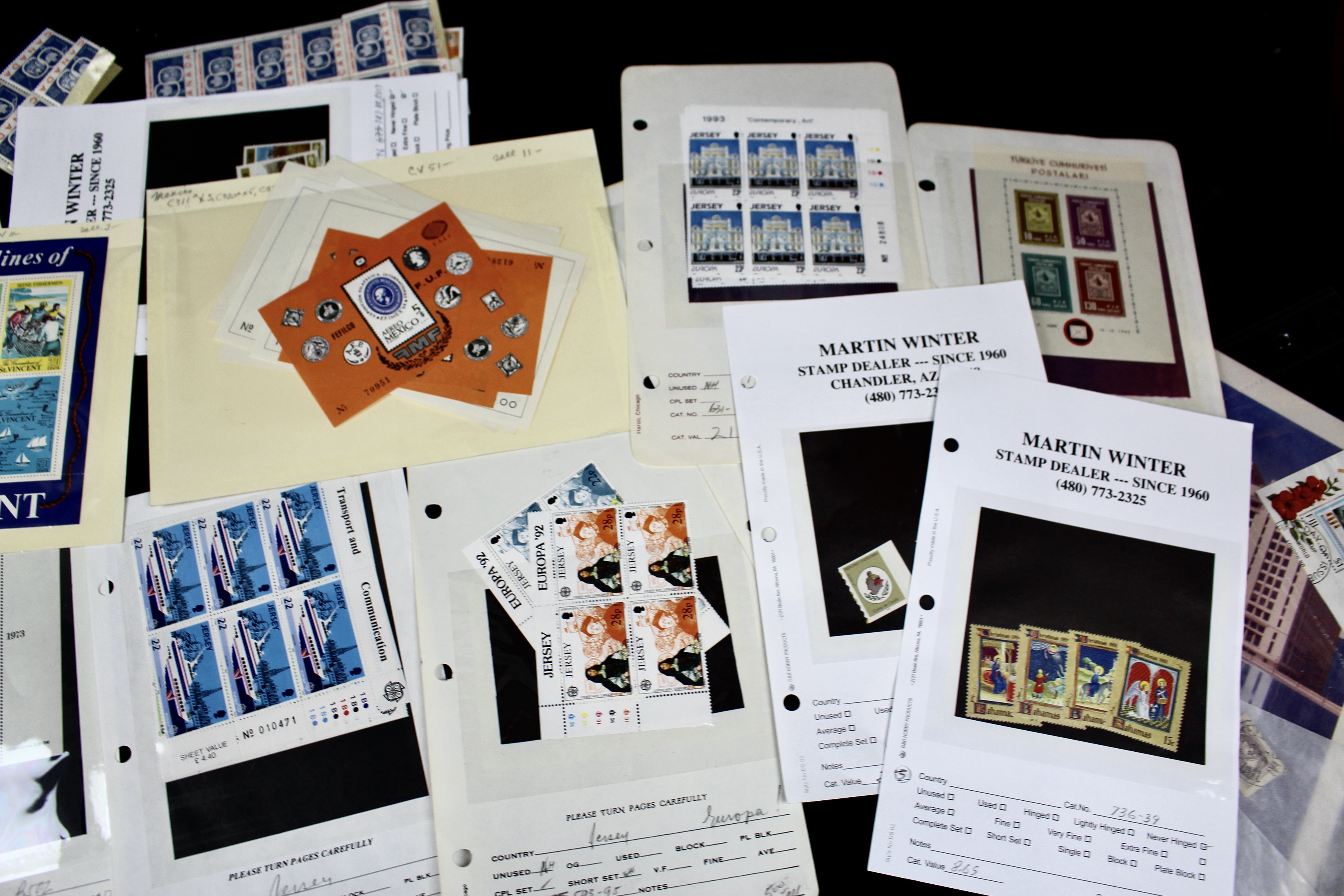 14-Pound Box of Postage Stamps and Stamp Collections