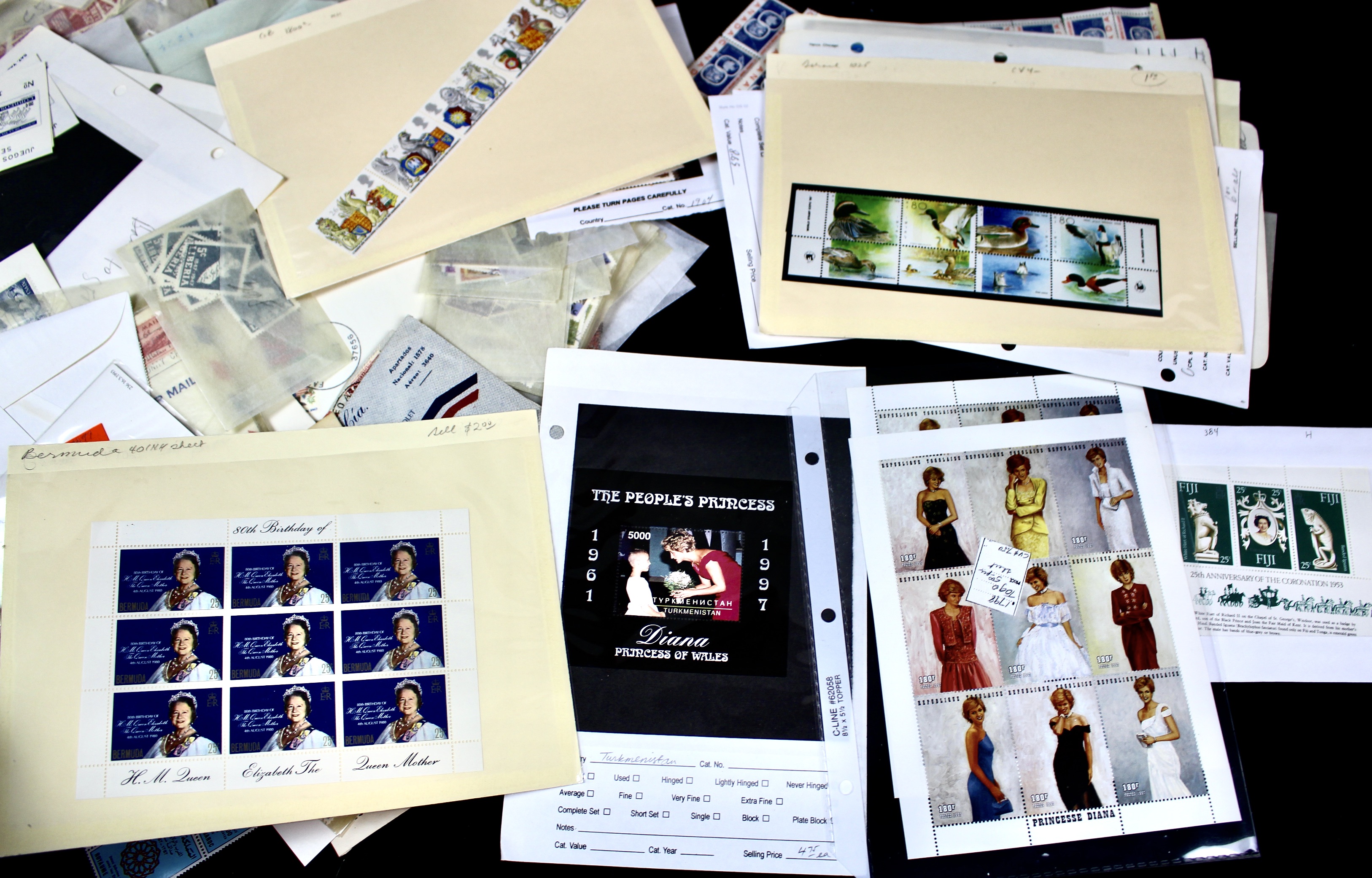 14-Pound Box of Postage Stamps and Stamp Collections