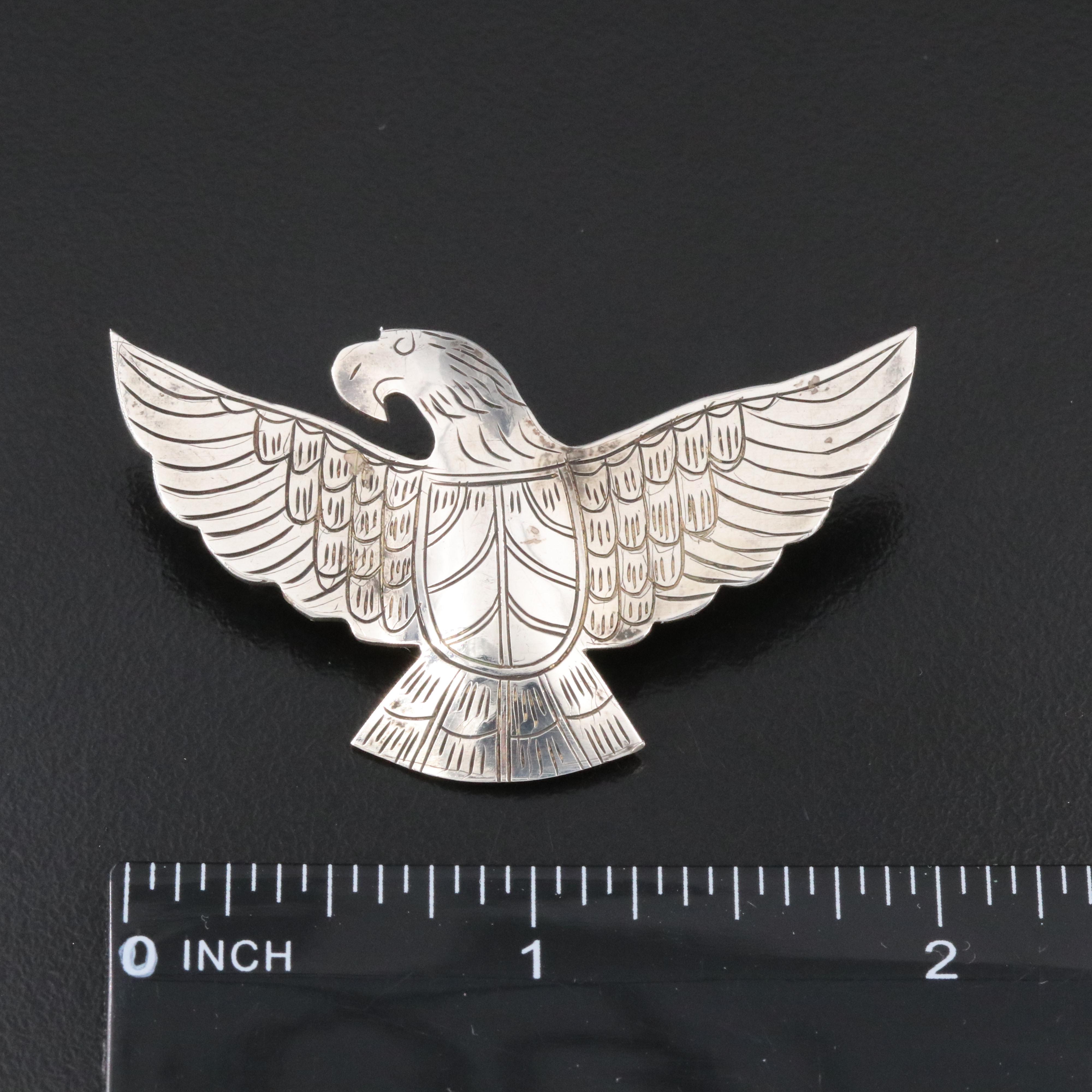 Sterling Eagle Pin
