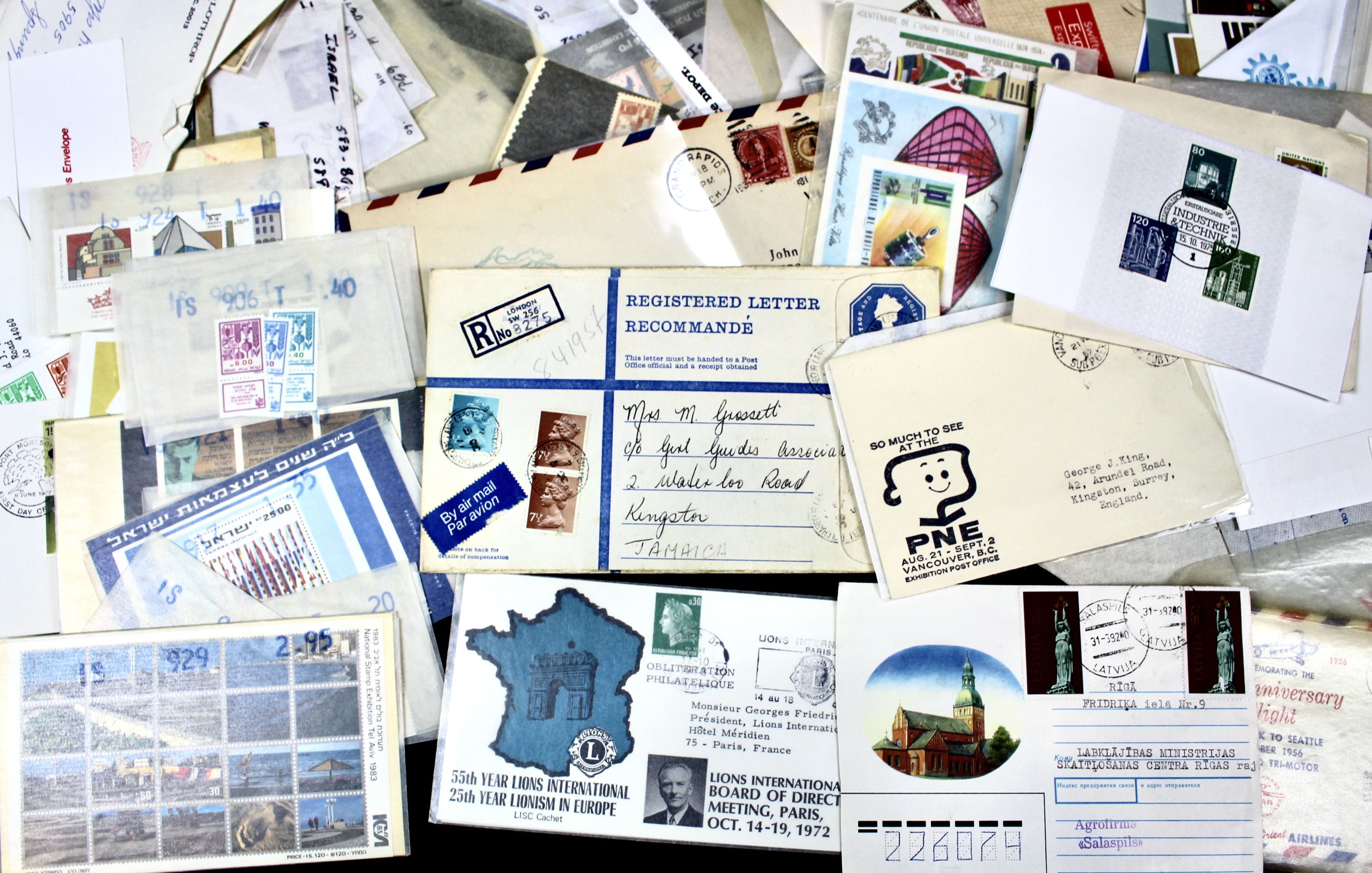 14-Pound Box of Postage Stamps and Stamp Collections