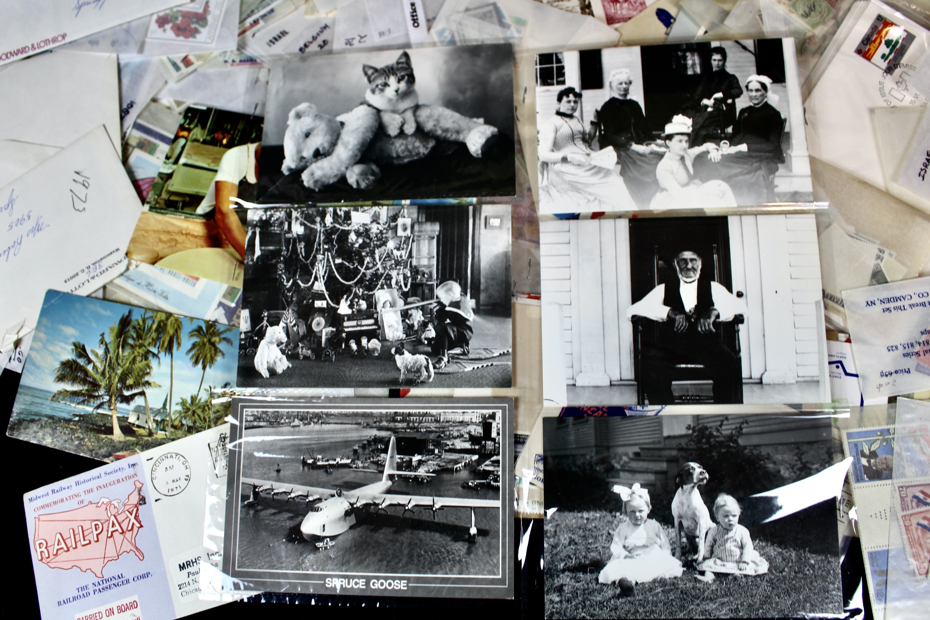 14-Pound Box of Postage Stamps and Stamp Collections