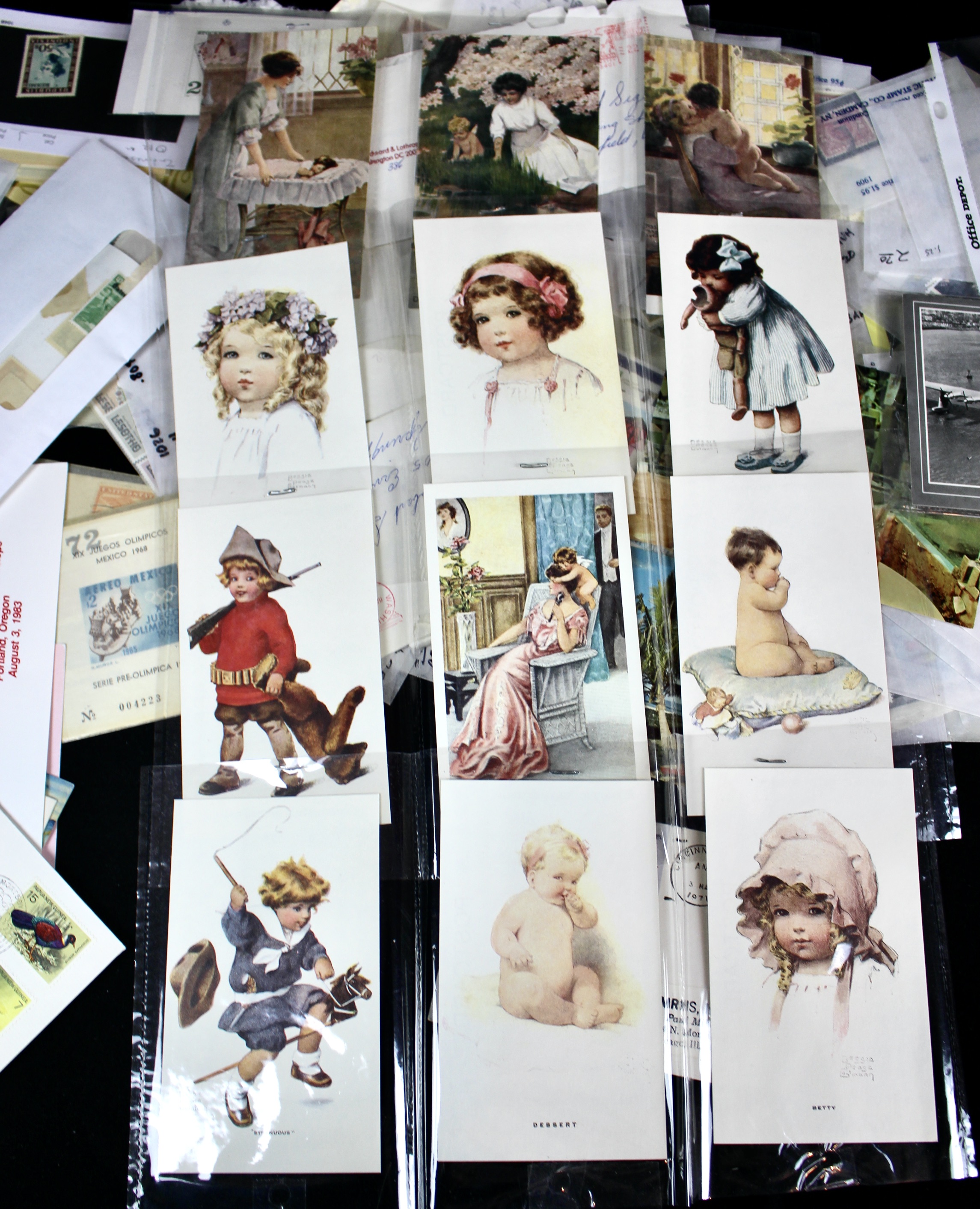 14-Pound Box of Postage Stamps and Stamp Collections