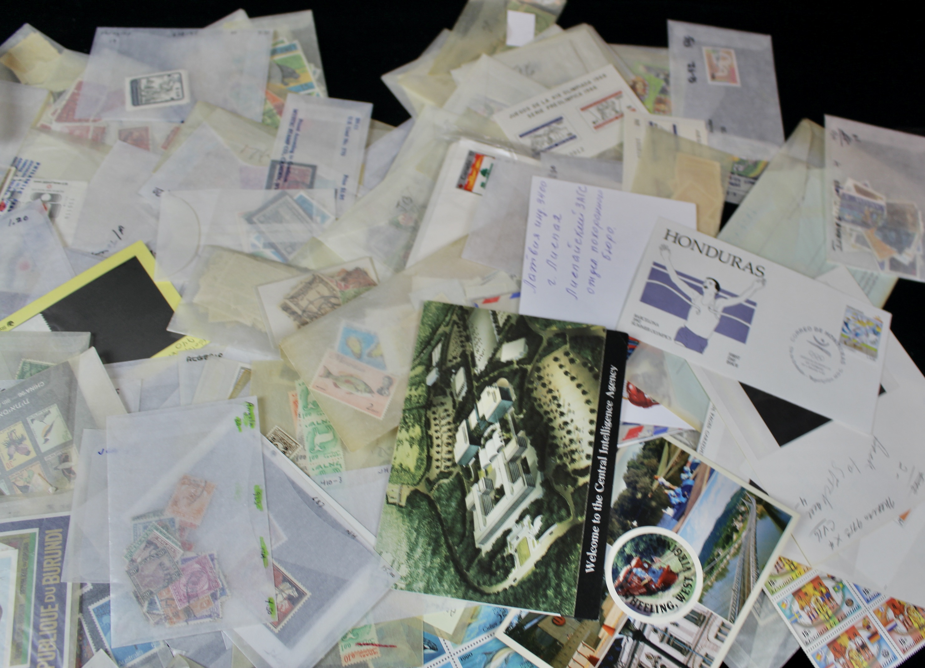 14-Pound Box of Postage Stamps and Stamp Collections