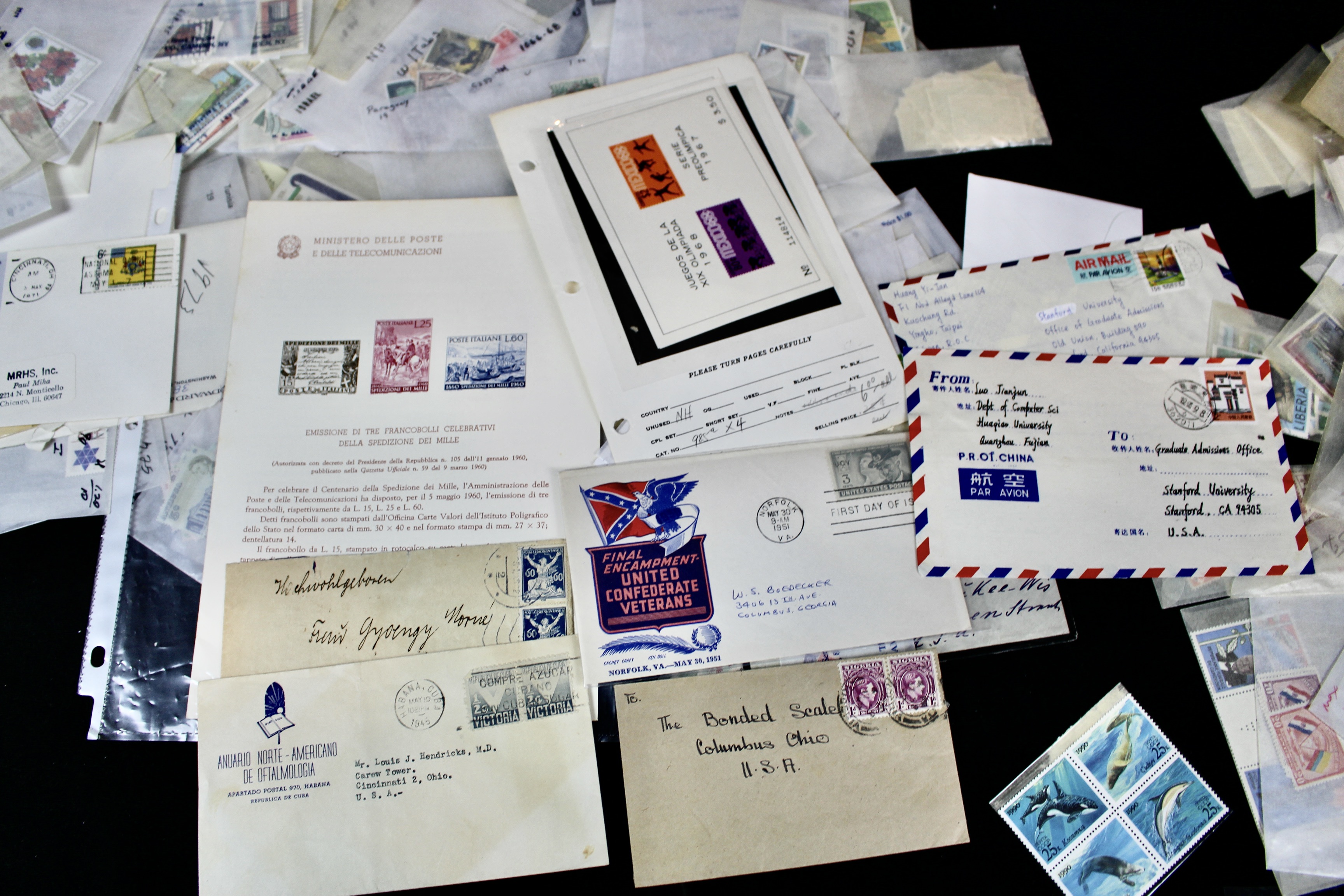 14-Pound Box of Postage Stamps and Stamp Collections
