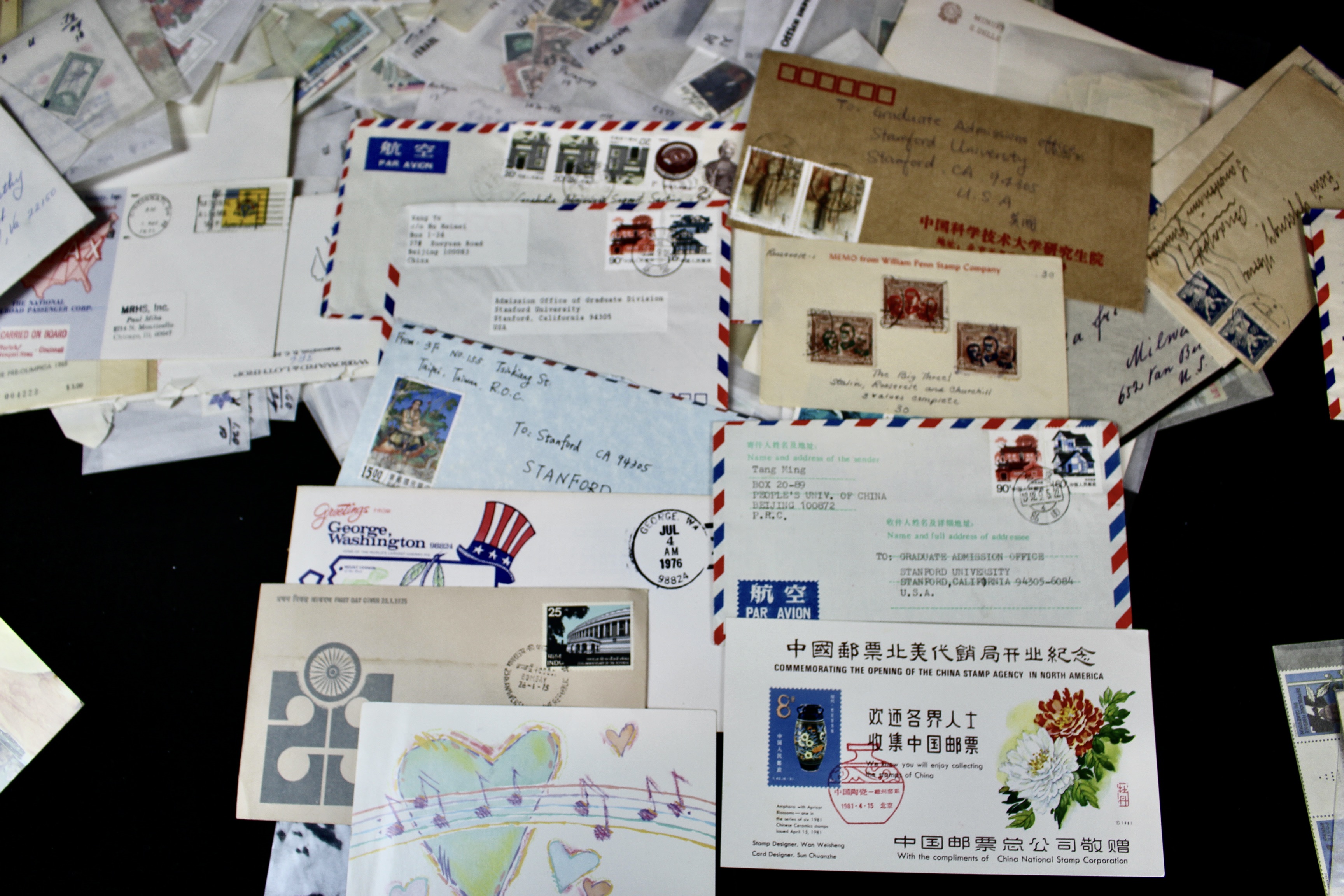 14-Pound Box of Postage Stamps and Stamp Collections