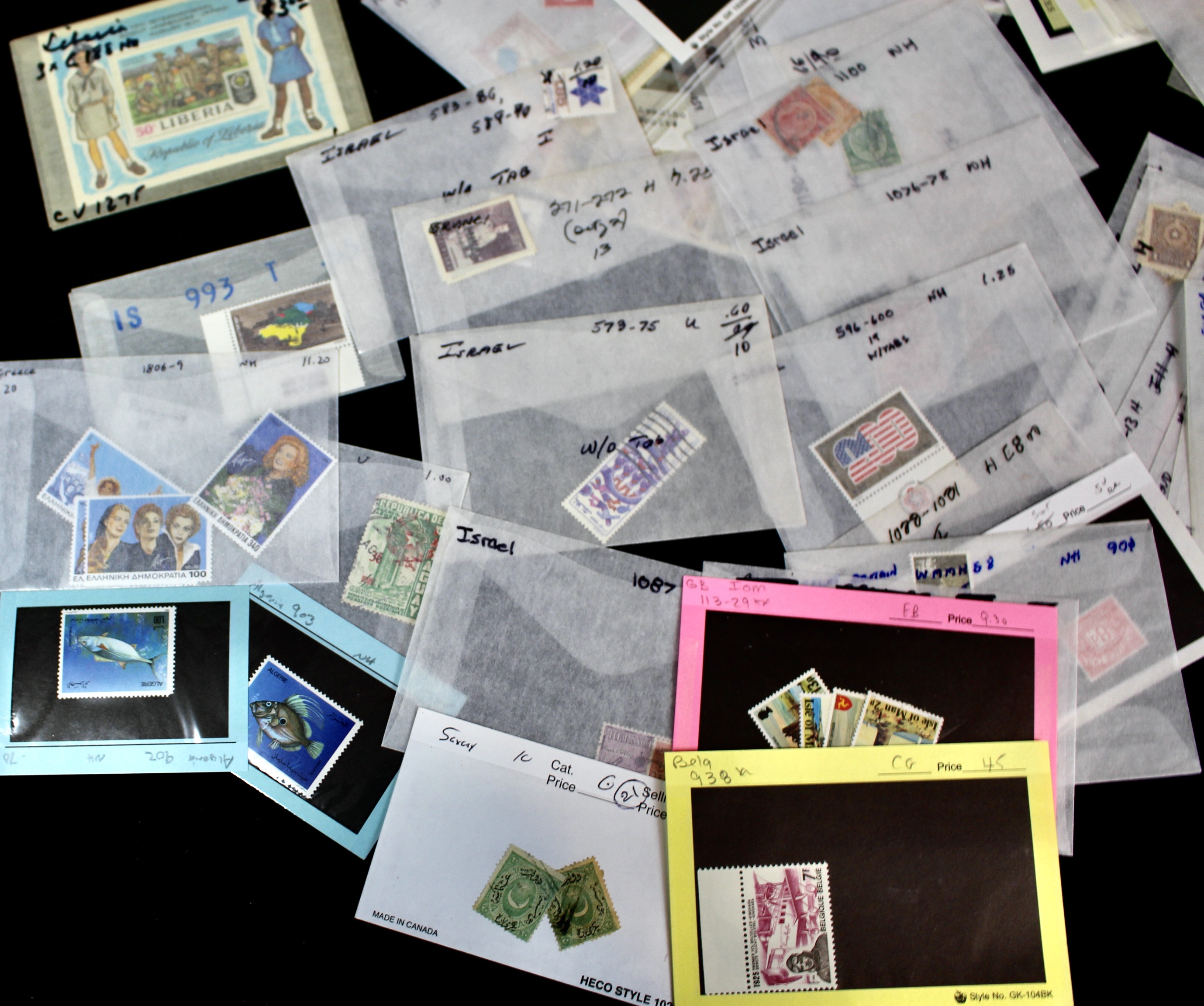 14-Pound Box of Postage Stamps and Stamp Collections