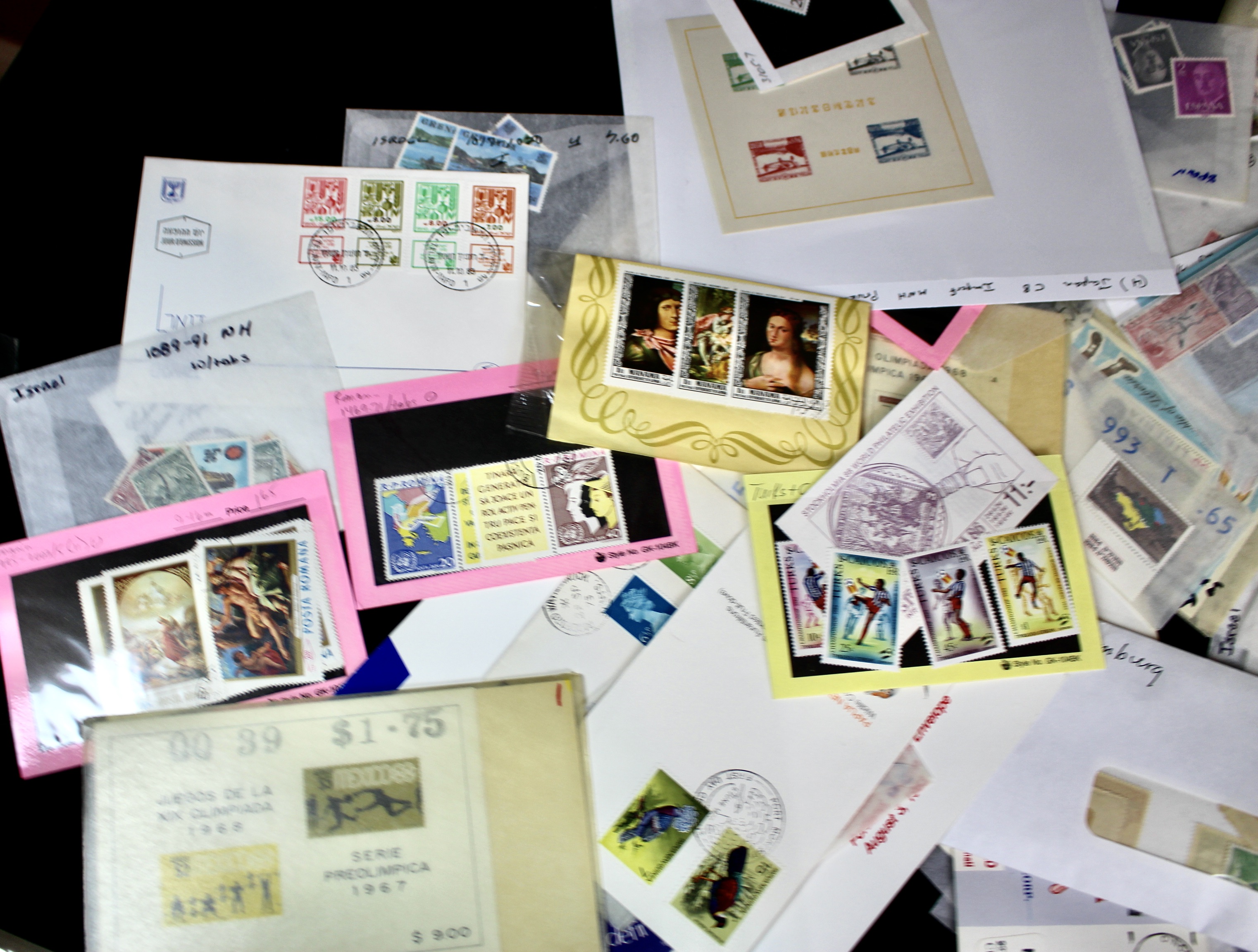 14-Pound Box of Postage Stamps and Stamp Collections