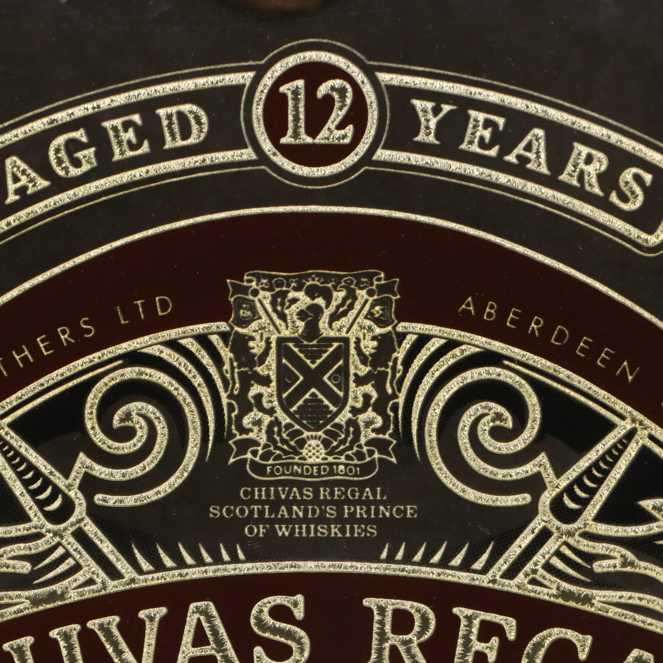 Chivas Regal Scotch Whisky Mirrored Bar Sign