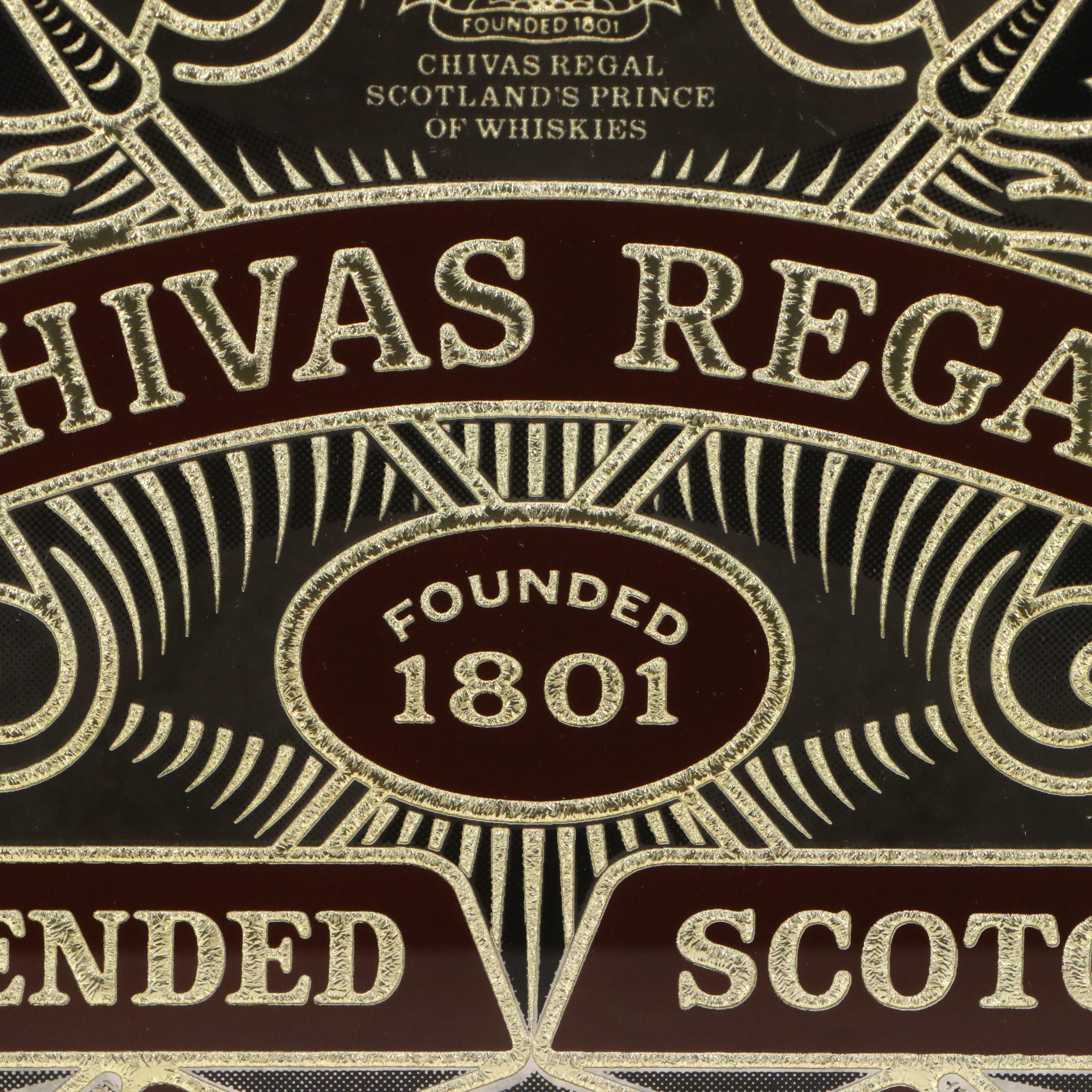Chivas Regal Scotch Whisky Mirrored Bar Sign