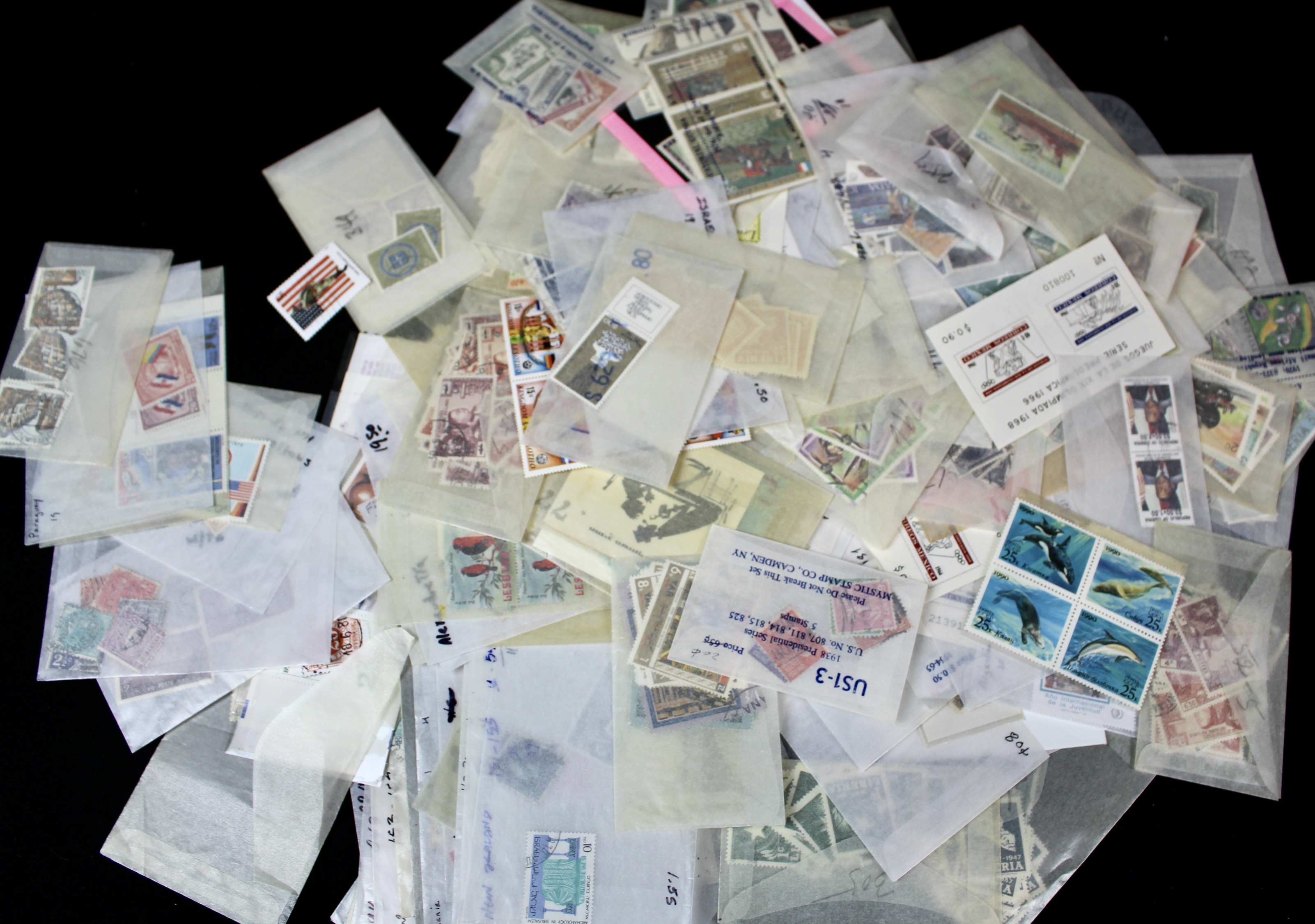 14-Pound Box of Postage Stamps and Stamp Collections