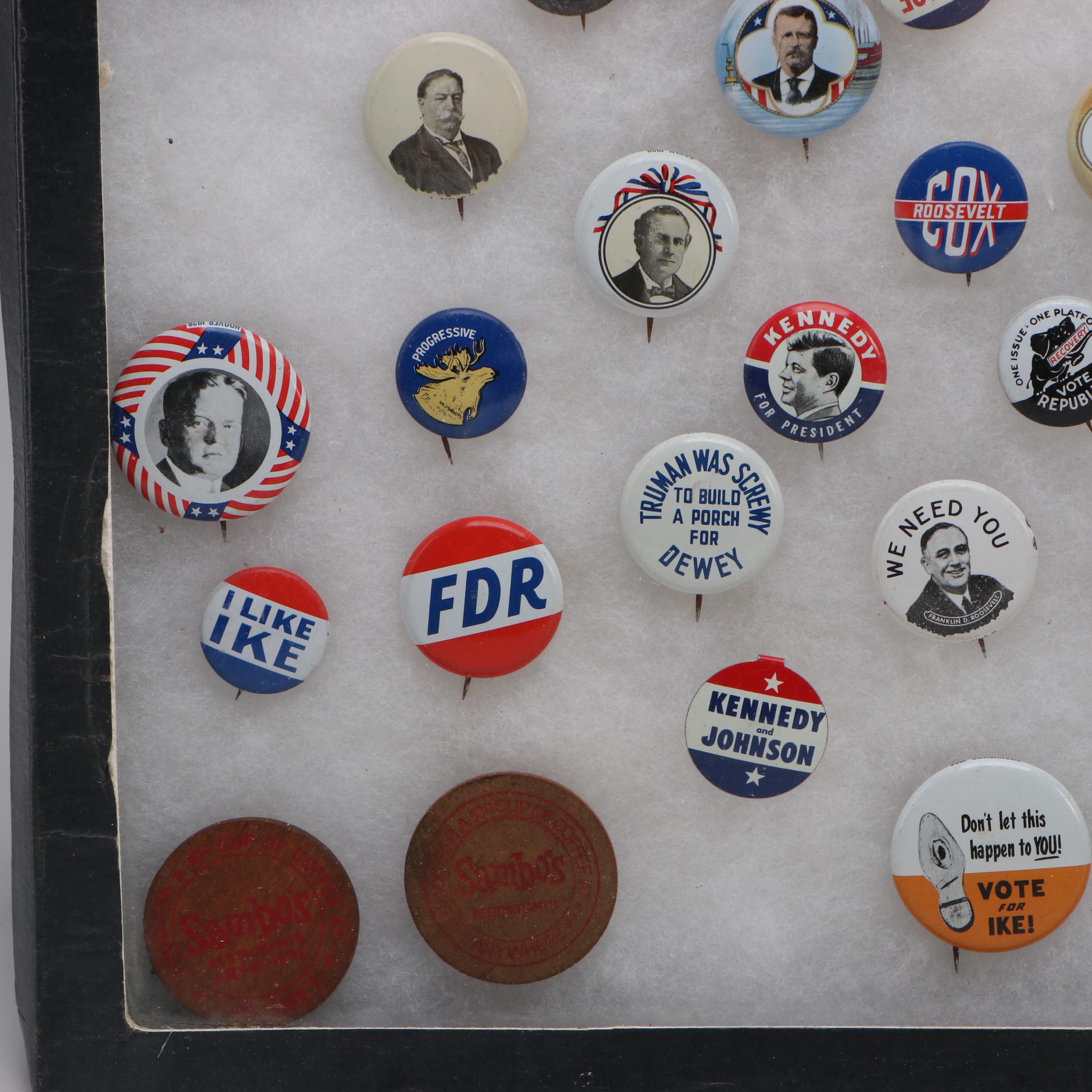 Dwight D. Eisenhower, John F. Kennedy and More Political Pinbacks