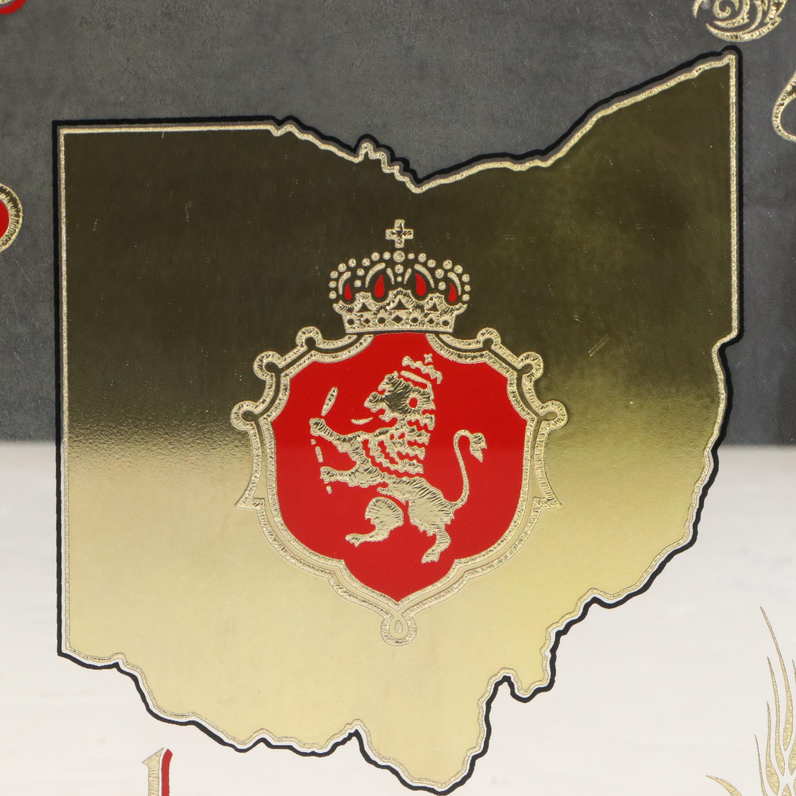 Stroh's Beer Mirrored Bar Sign