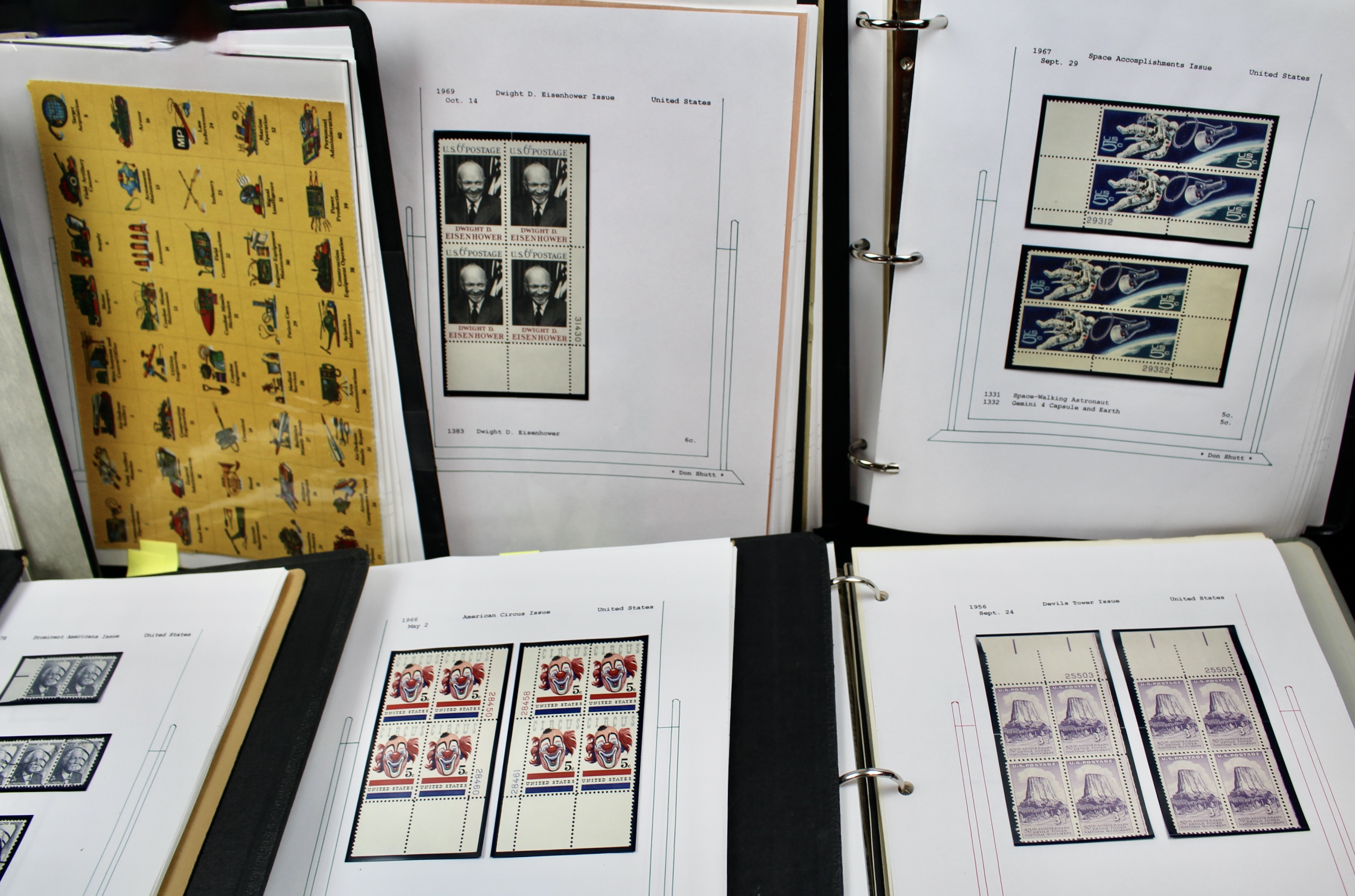 Sixteen Hand-Made Albums of Postage Stamp Collections