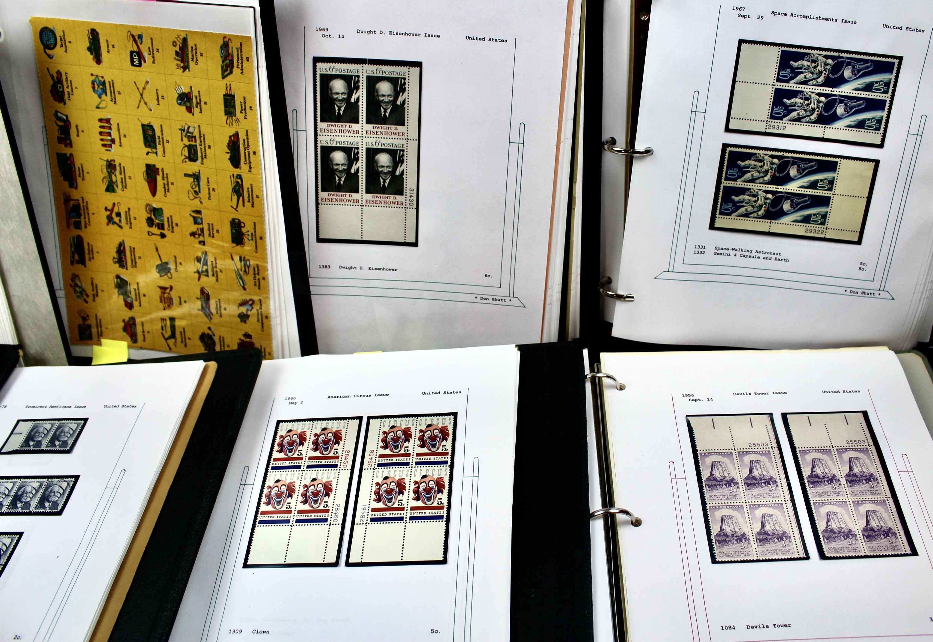 Sixteen Hand-Made Albums of Postage Stamp Collections
