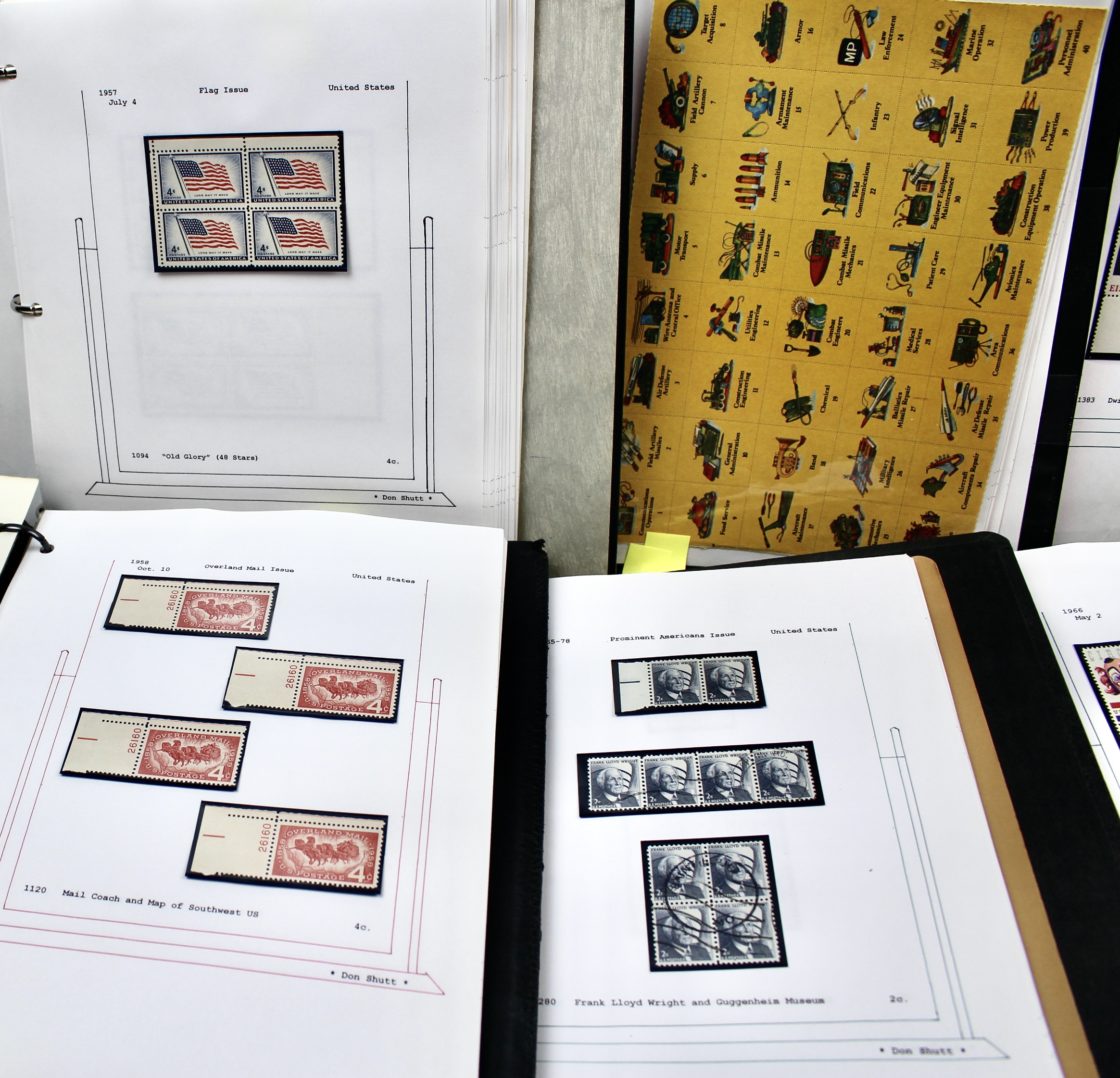 Sixteen Hand-Made Albums of Postage Stamp Collections