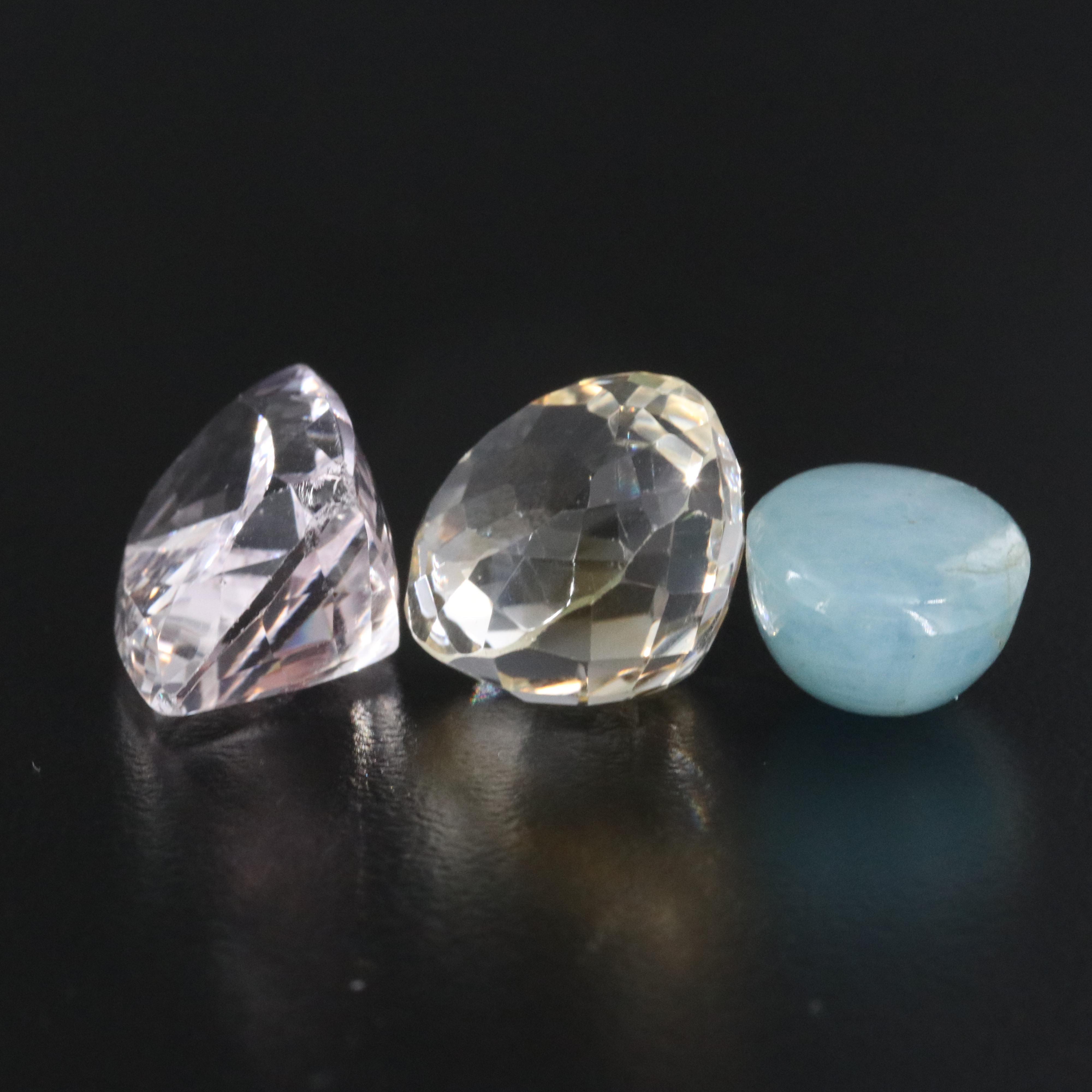 Loose 184.85 CTW Gemstone Collection Featuring Opal, Citrine and Amethyst