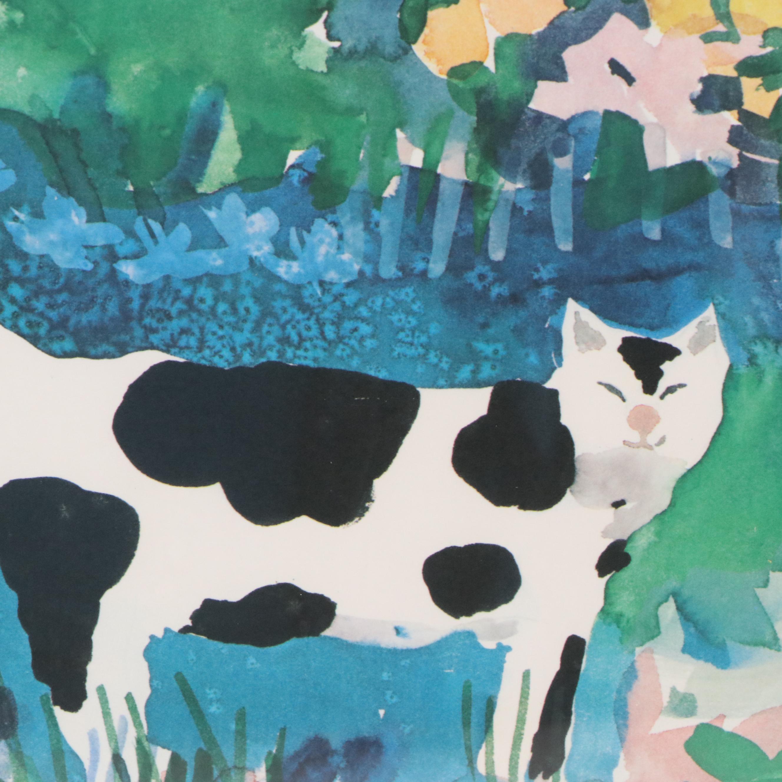 After Mike Smith Offset Lithograph "Tree Becoming Clouds"