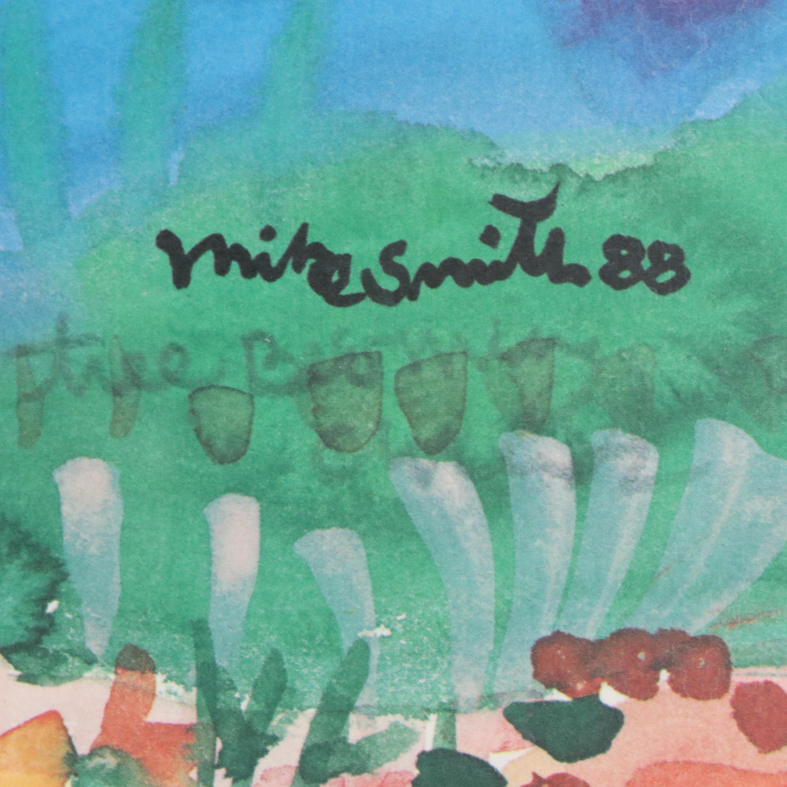 After Mike Smith Offset Lithograph "Tree Becoming Clouds"