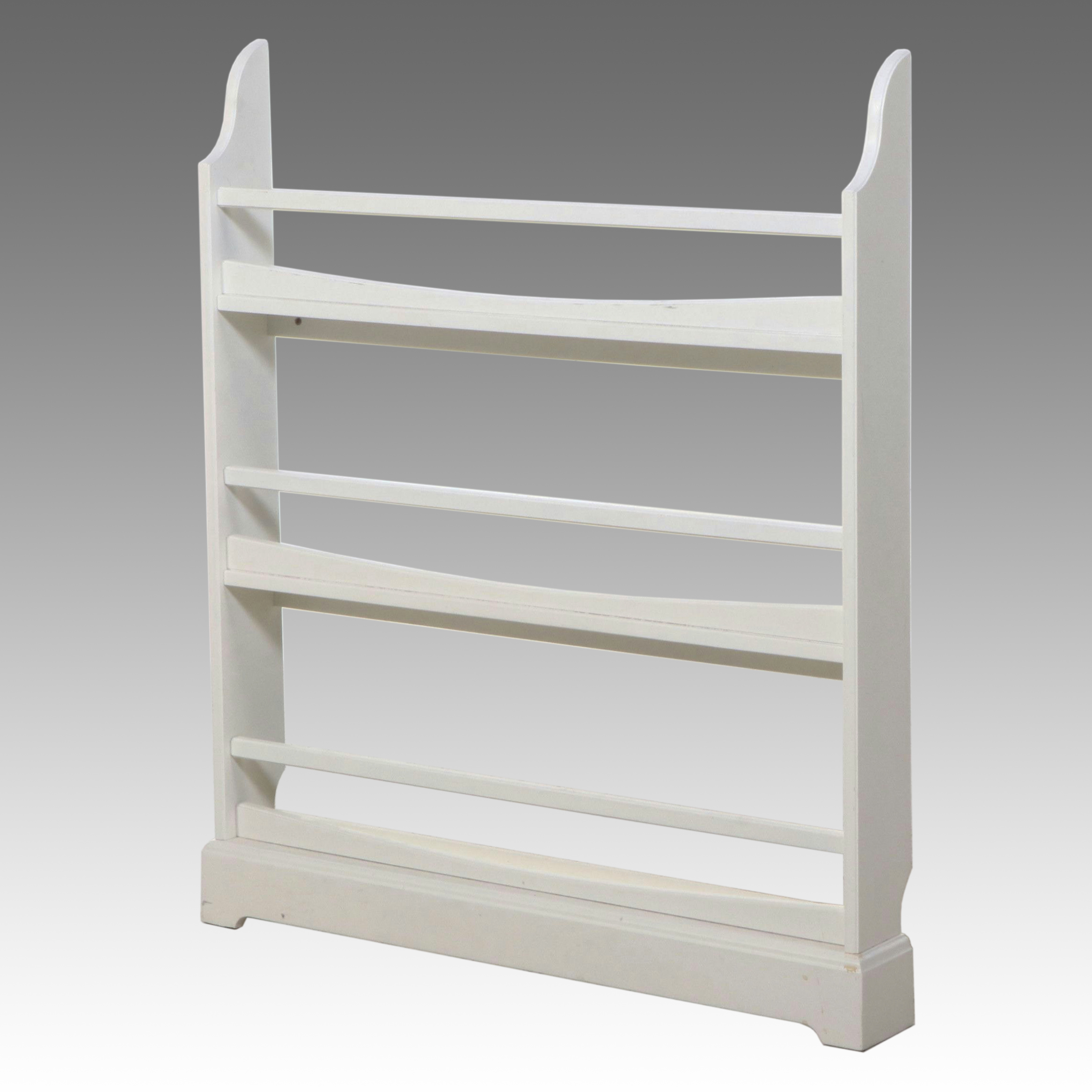 Contemporary White Painted Wood Children's Bookcase