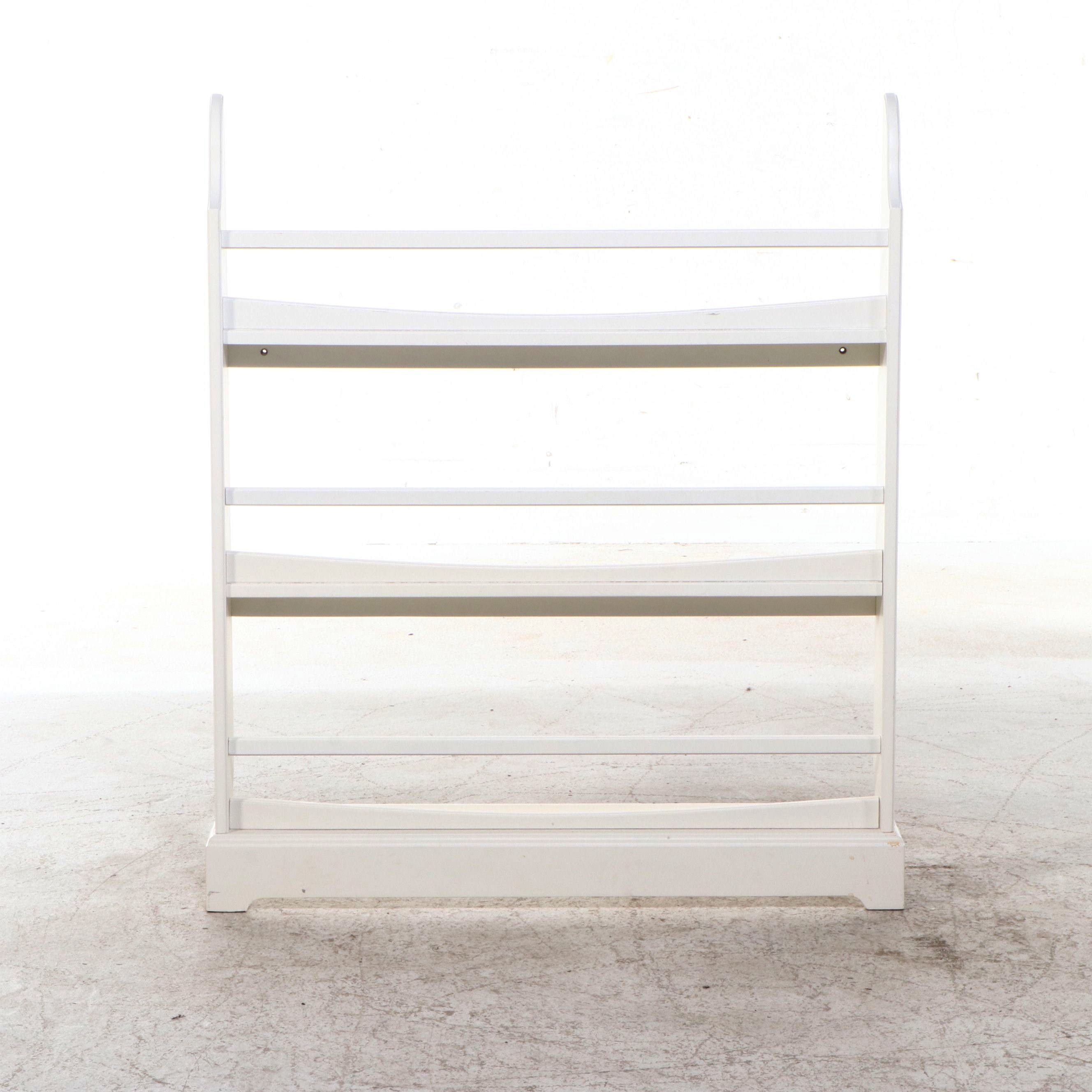 Contemporary White Painted Wood Children's Bookcase