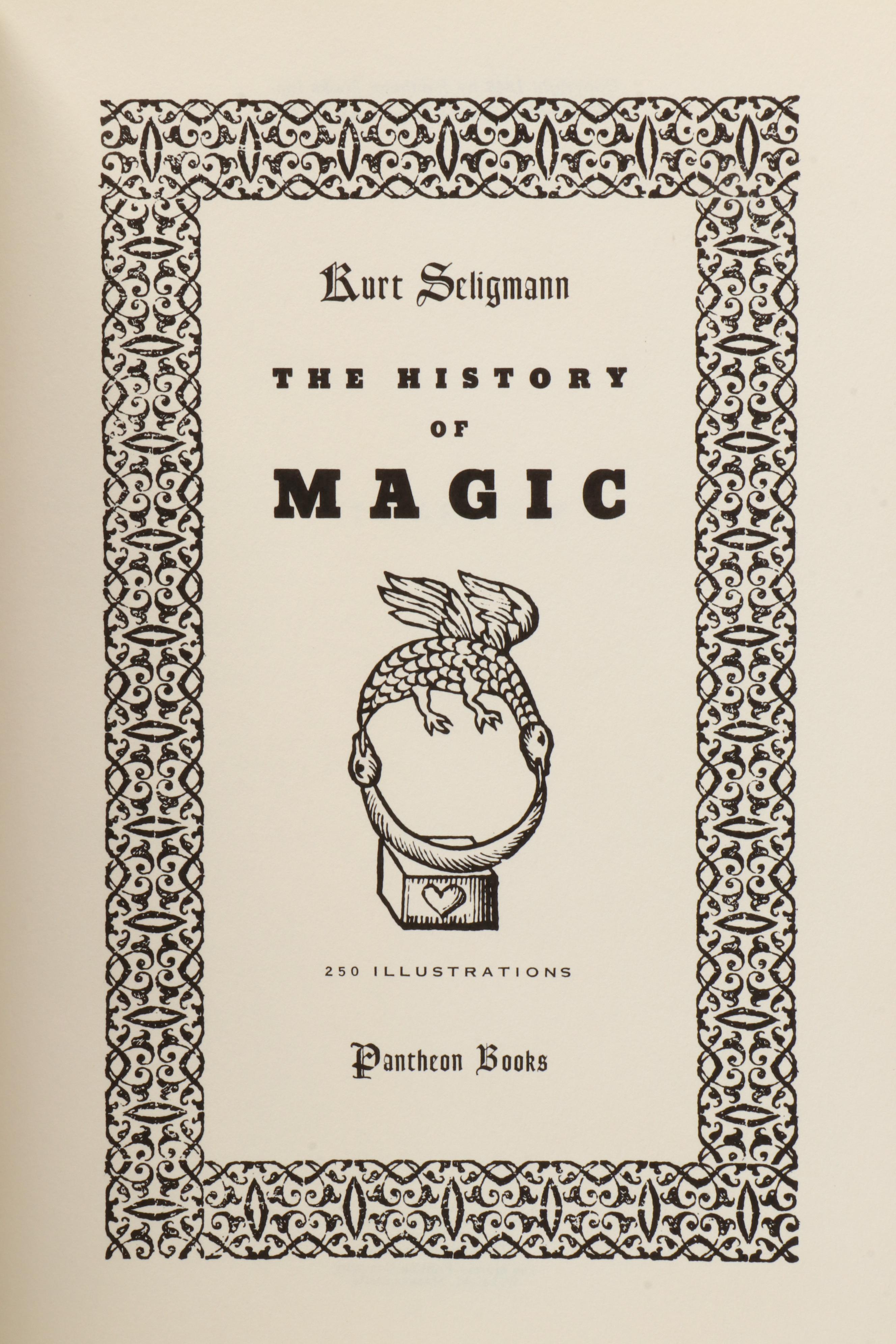 Illustrated "The History of Magic" by Kurt Seligmann, 1948