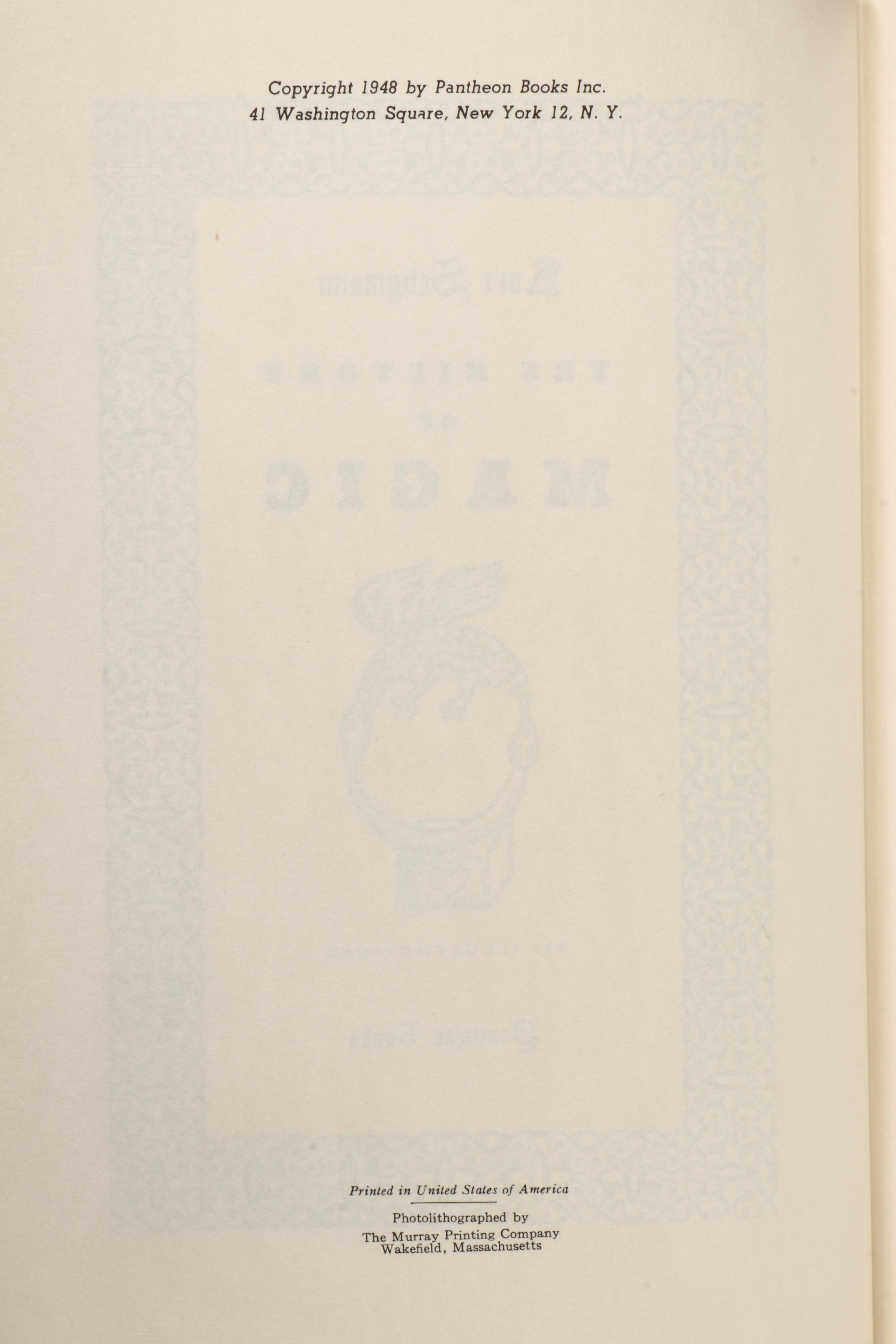 Illustrated "The History of Magic" by Kurt Seligmann, 1948