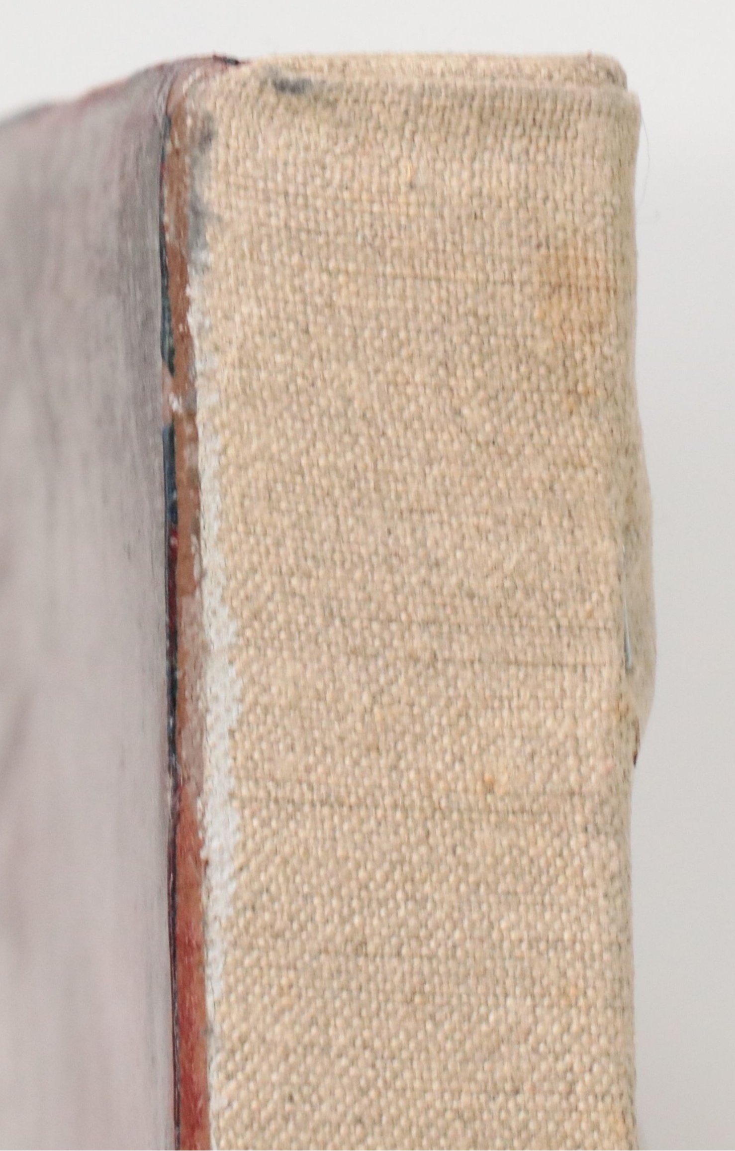 Kim Krause Monumental Oil Painting of Interior Scene and Non-Objective Forms