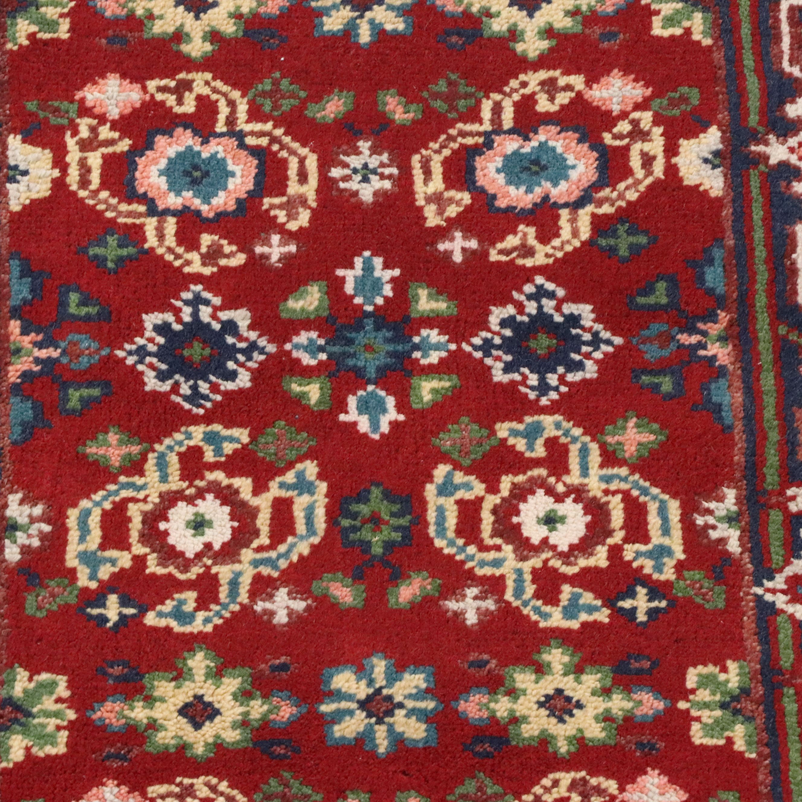2'6 x 8'1 Hand-Knotted Pakistani Kazak Carpet Runner