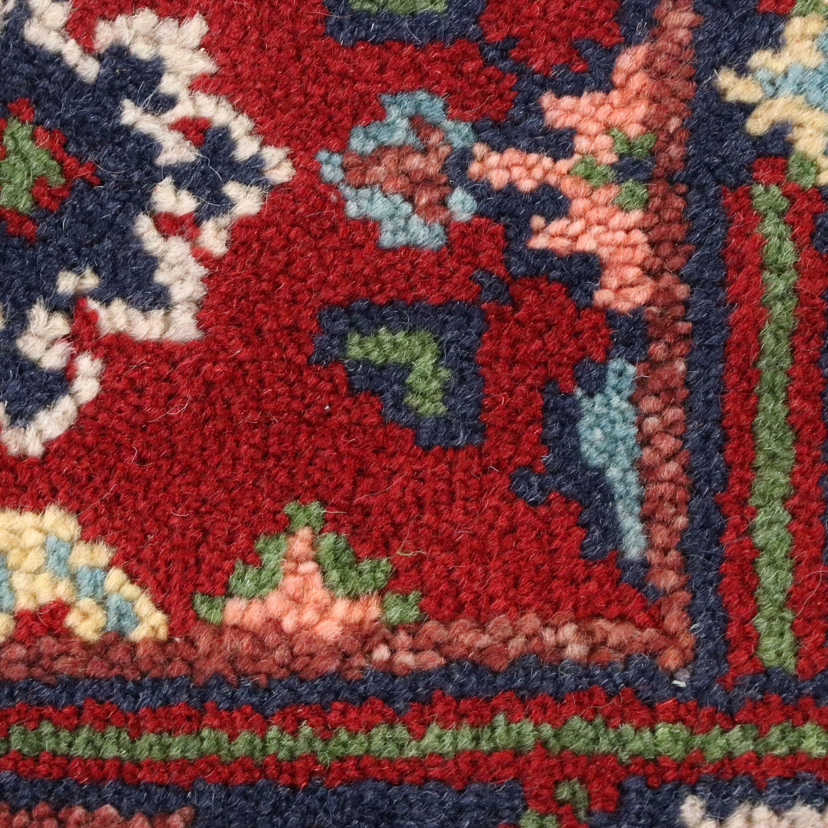 2'6 x 8'1 Hand-Knotted Pakistani Kazak Carpet Runner