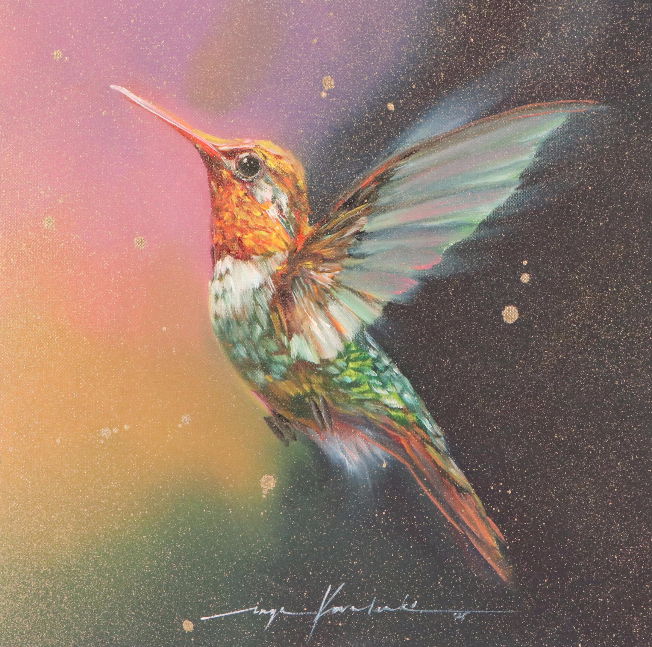 Inga Kovalenko Oil Painting of Hummingbird, 2025