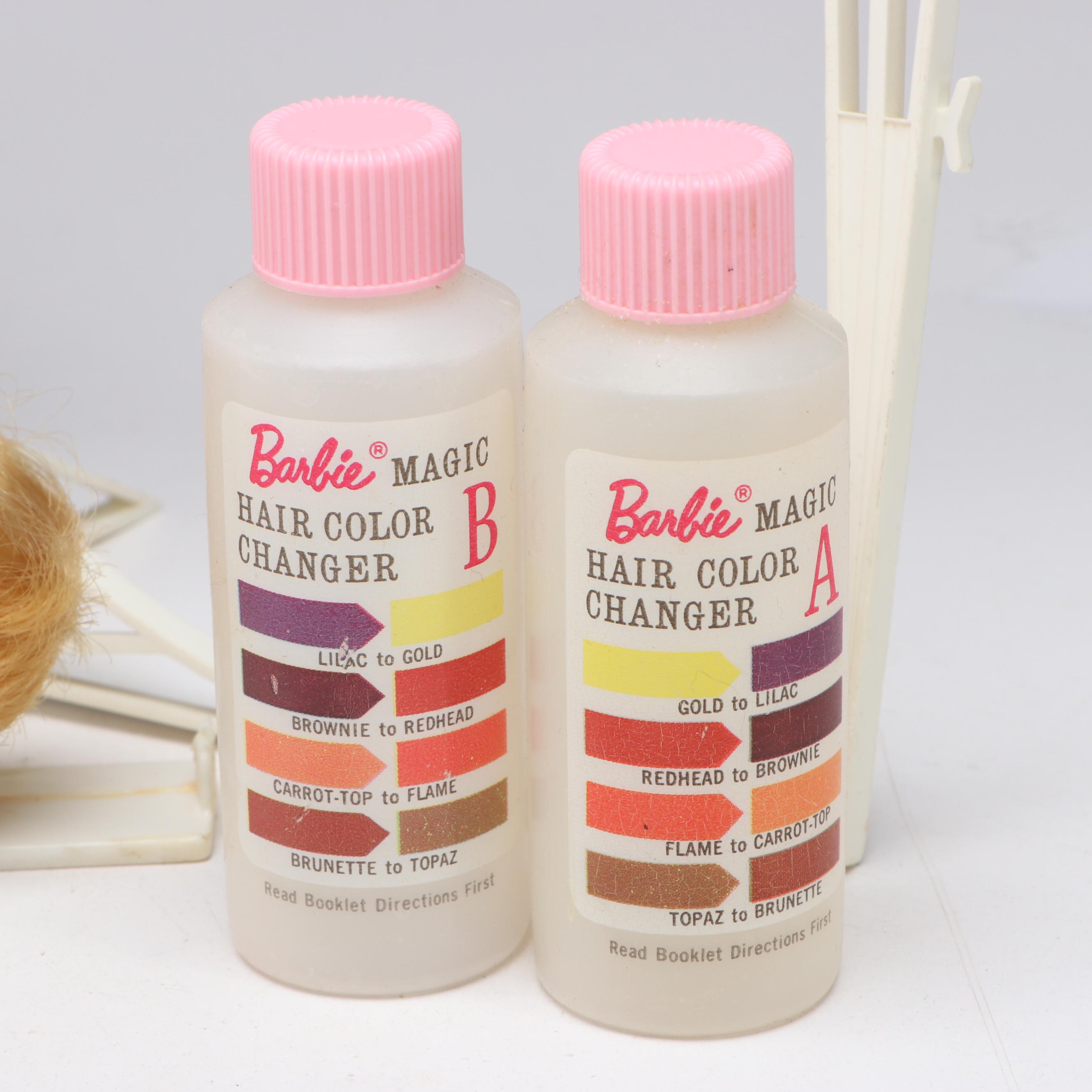 Mattel "Fashion Queen" Barbie with "Color and Curl" and Other Accessories