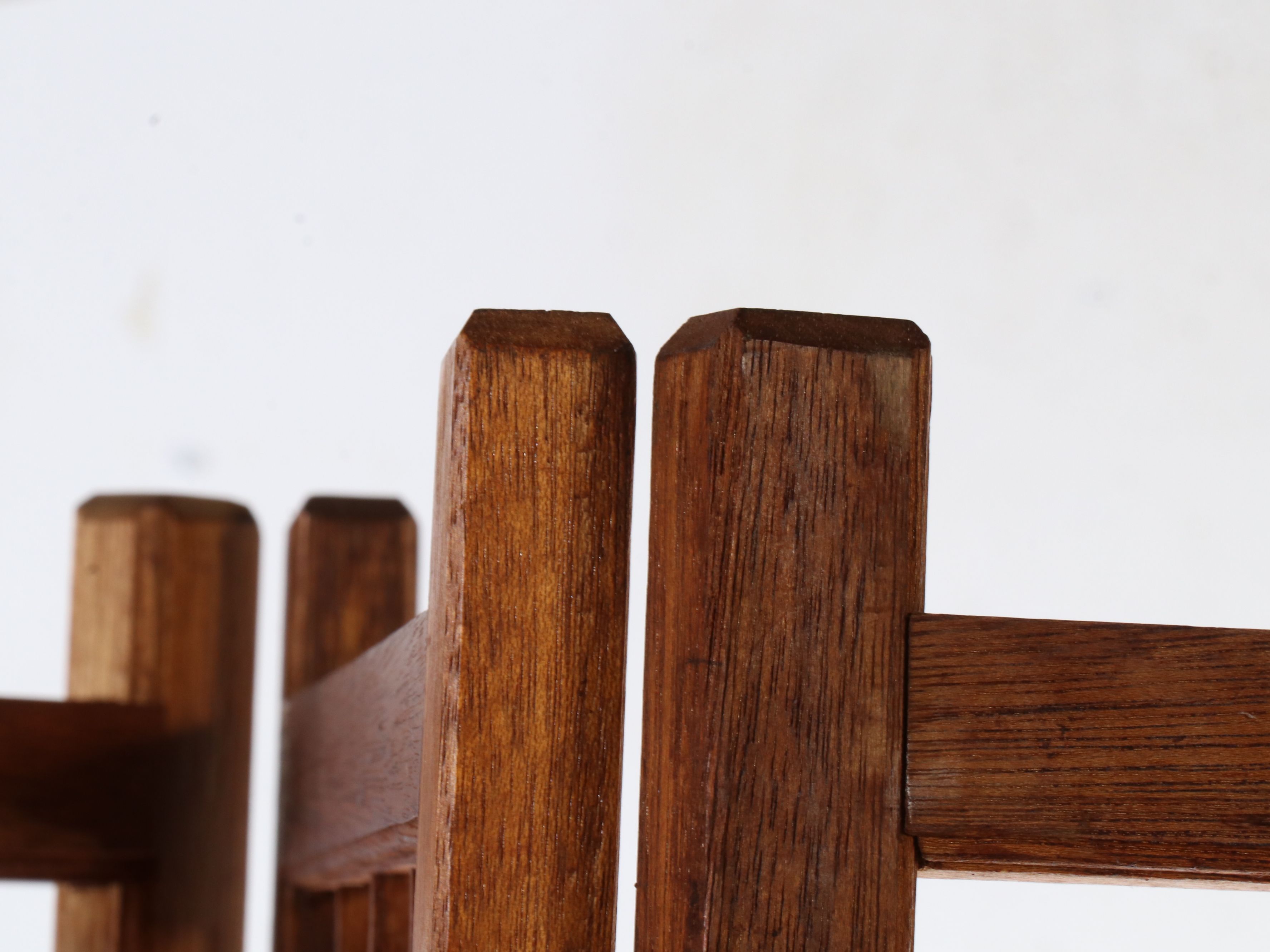 Southeast Asian Style Geometric Pattern Wooden Screen, Mid to Late 20th Century