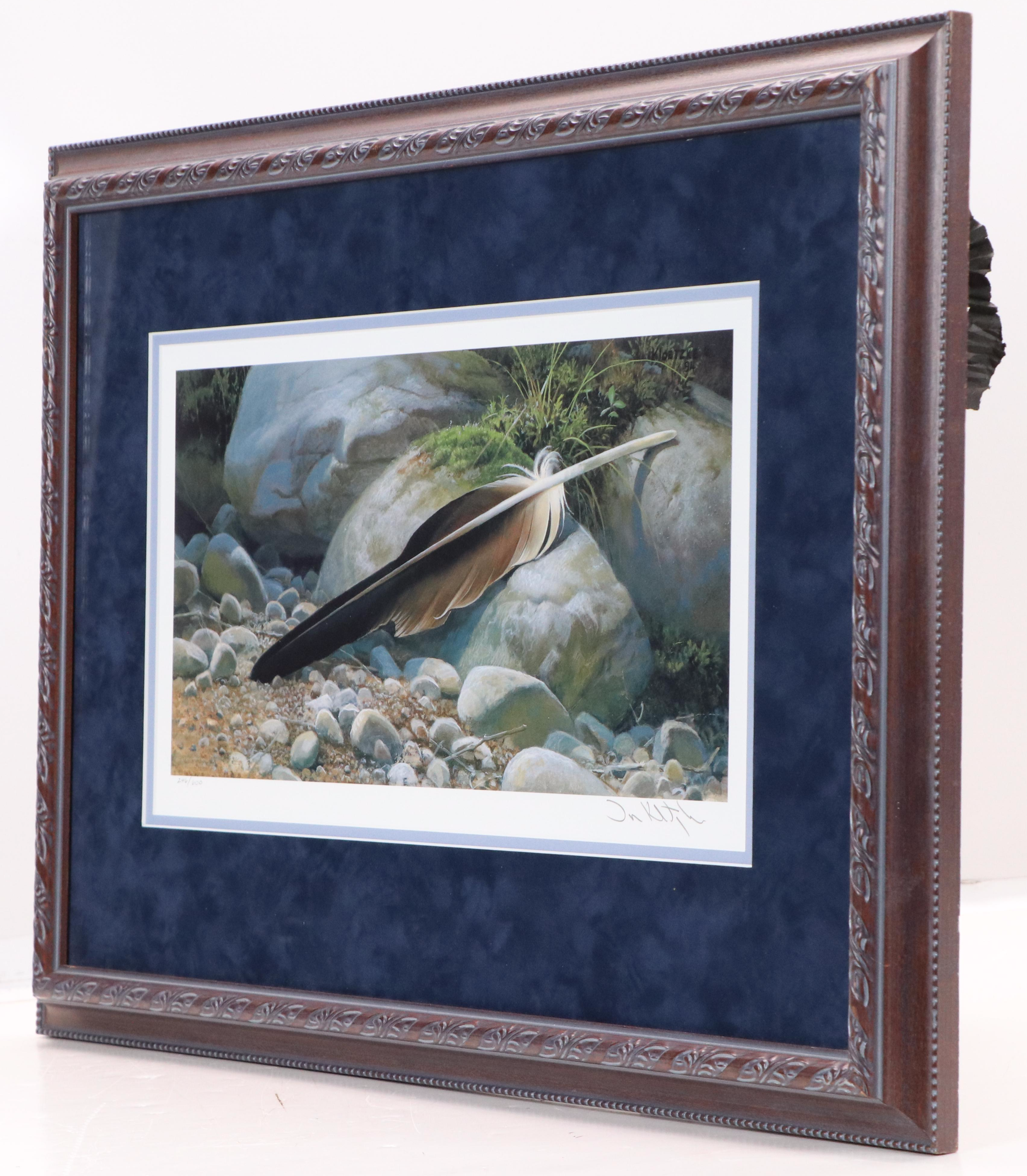 Don Kloetzke Offset Lithograph "Feather of an Eagle," 1994