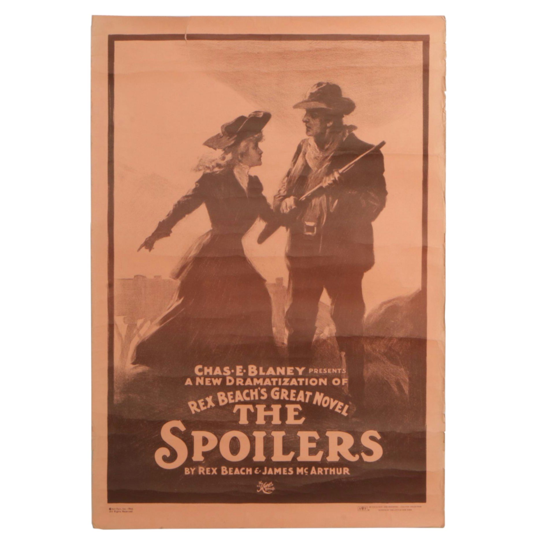 H.C. Miner Lithograph Poster for Chas E. Blaney's "The Spoilers", 1966