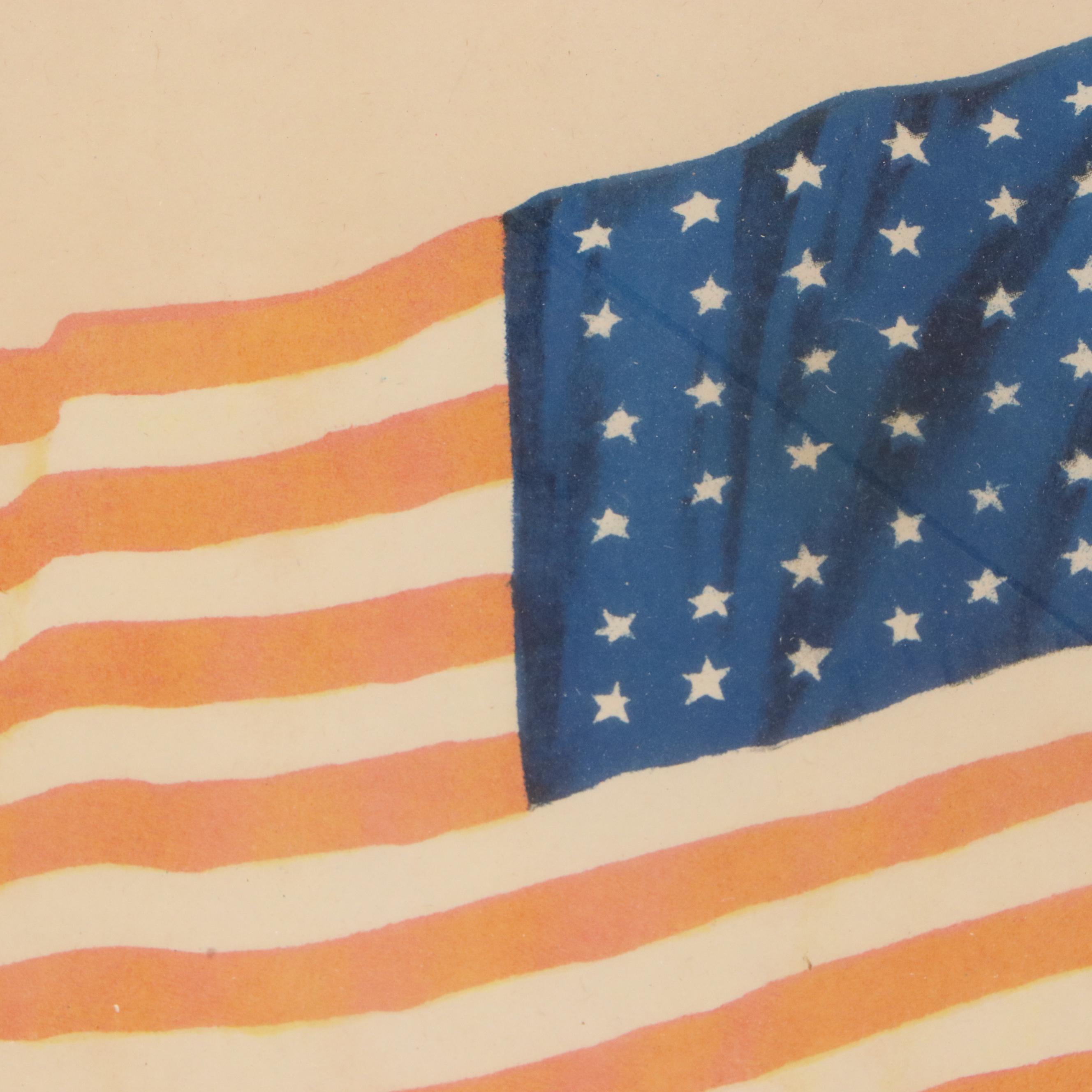 Mort Künstler Print "Southern Stars" and Woodrow Wilson Campaign Poster