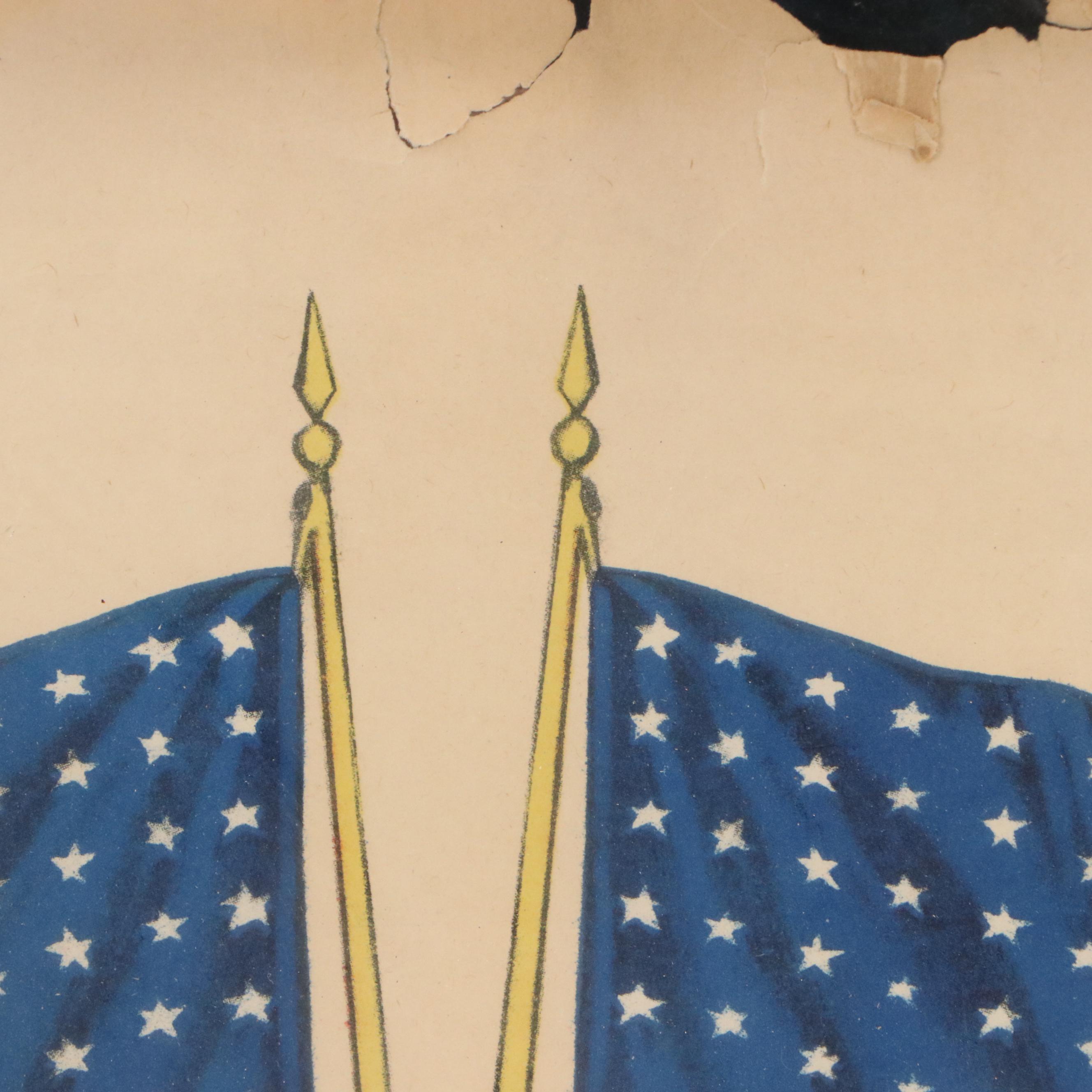 Mort Künstler Print "Southern Stars" and Woodrow Wilson Campaign Poster