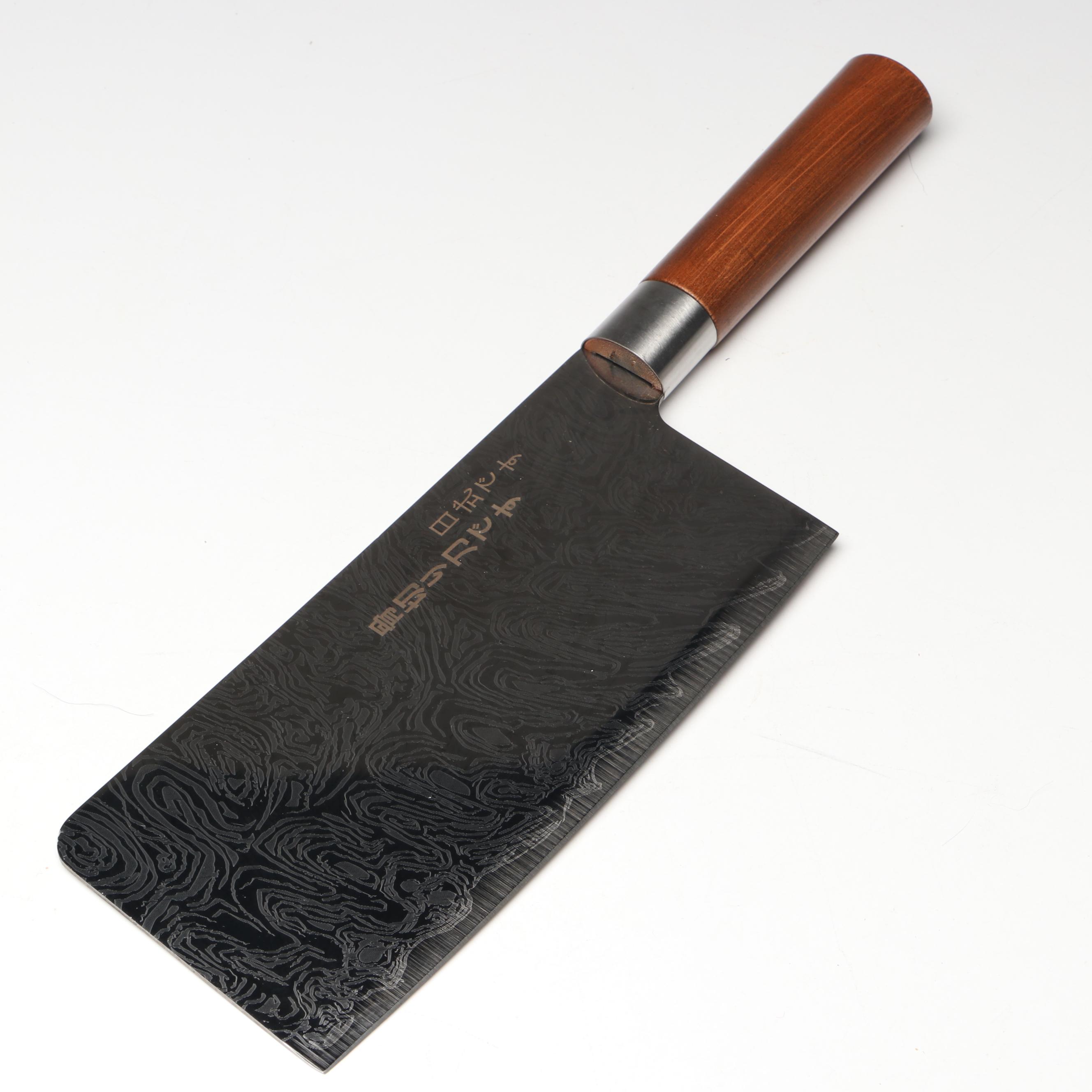 Japanese Style Etched Stainless Steel Chef's Knives