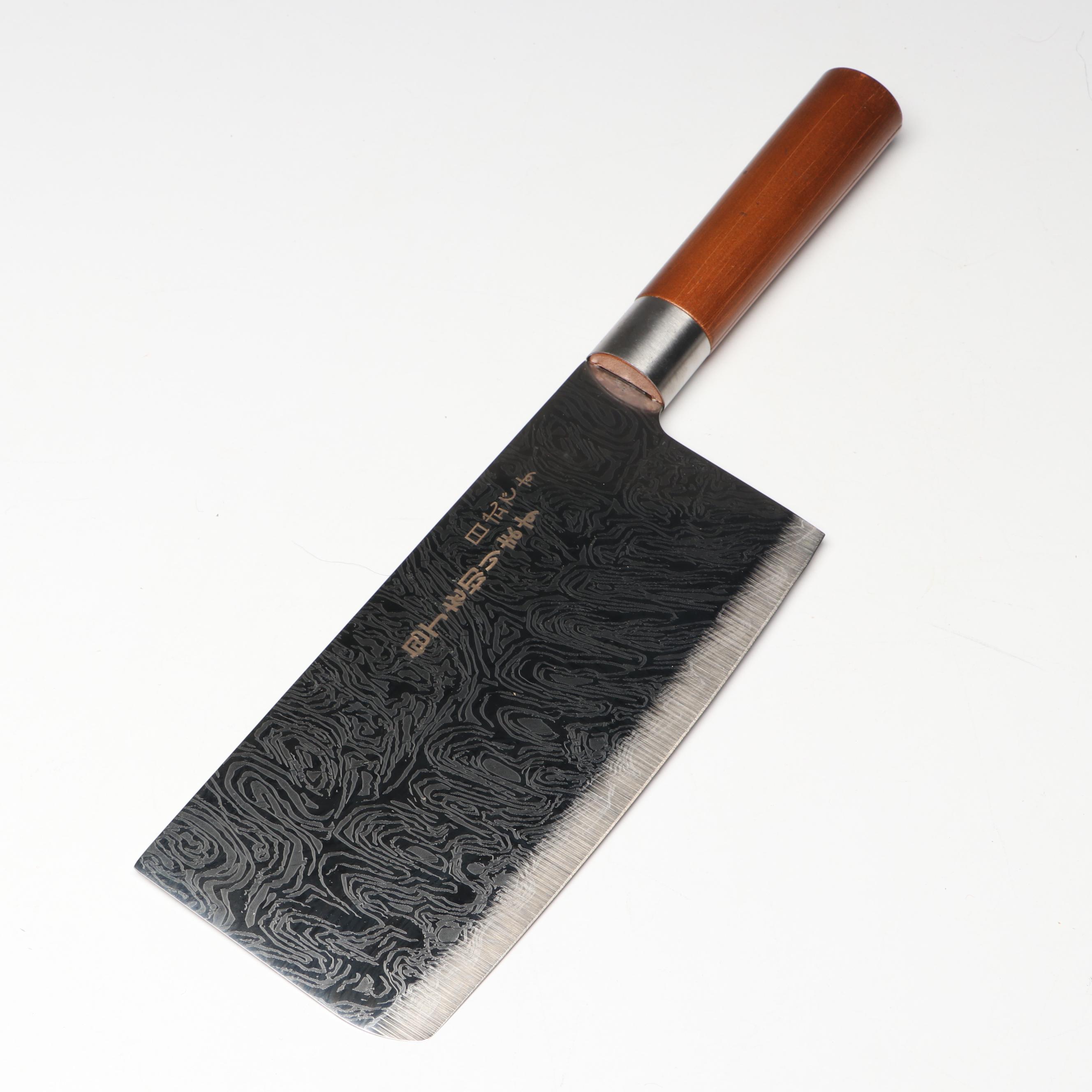 Japanese Style Etched Stainless Steel Chef's Knives
