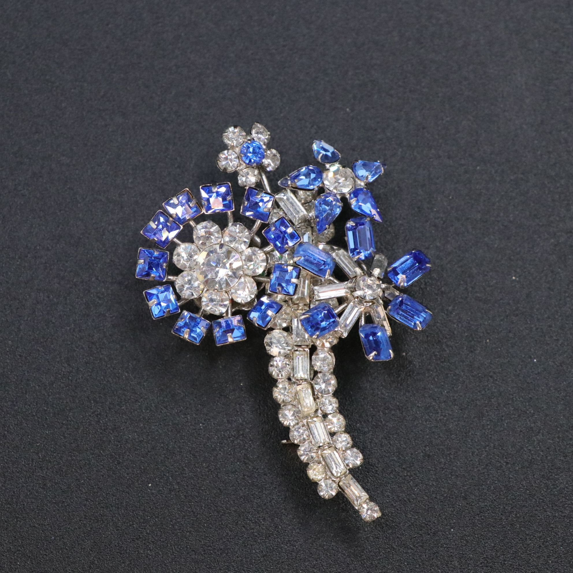 Azub, Trifari, and Sarah Coventry Crystal Brooches