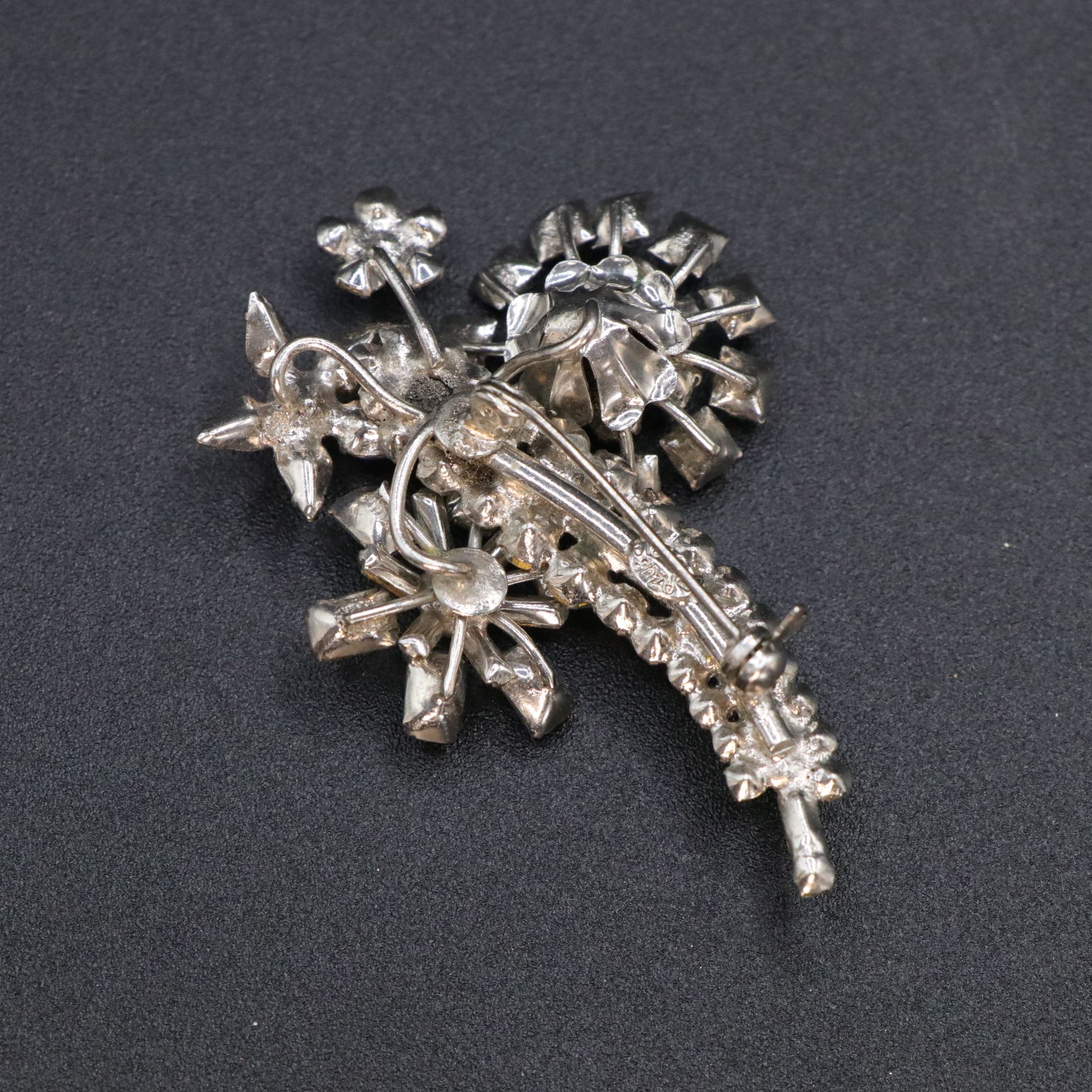 Azub, Trifari, and Sarah Coventry Crystal Brooches