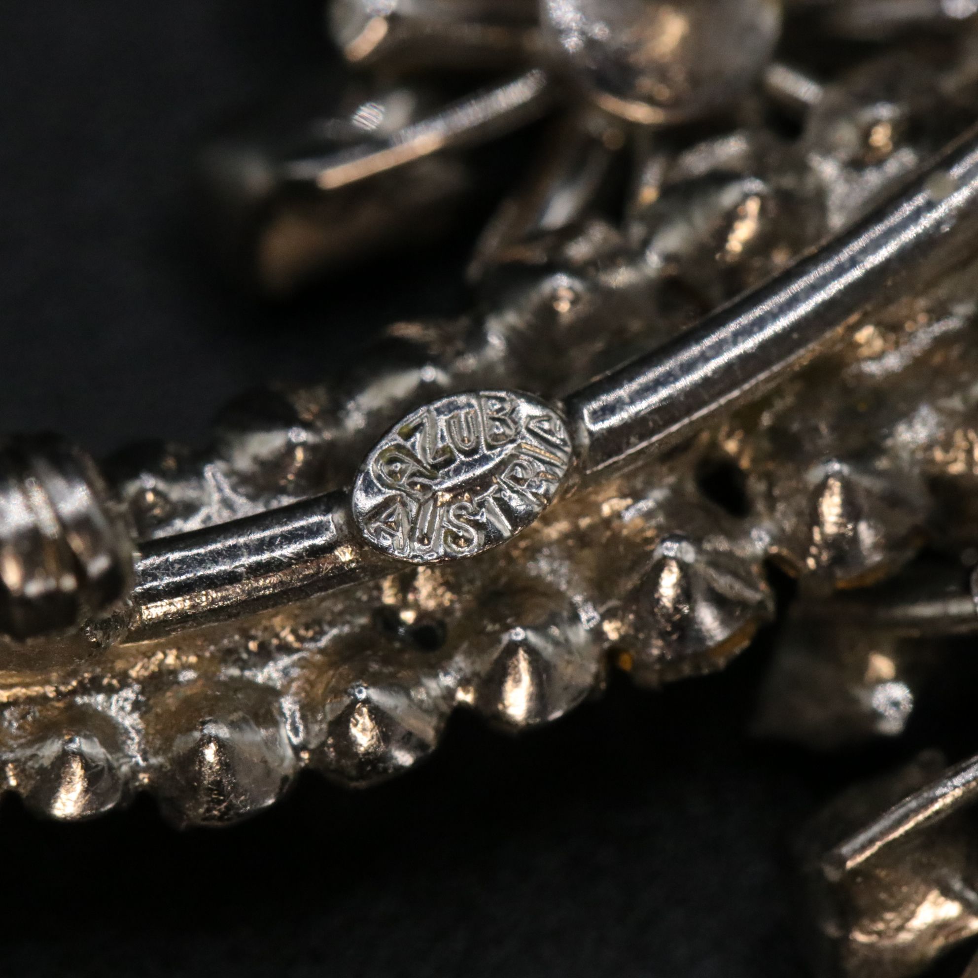 Azub, Trifari, and Sarah Coventry Crystal Brooches